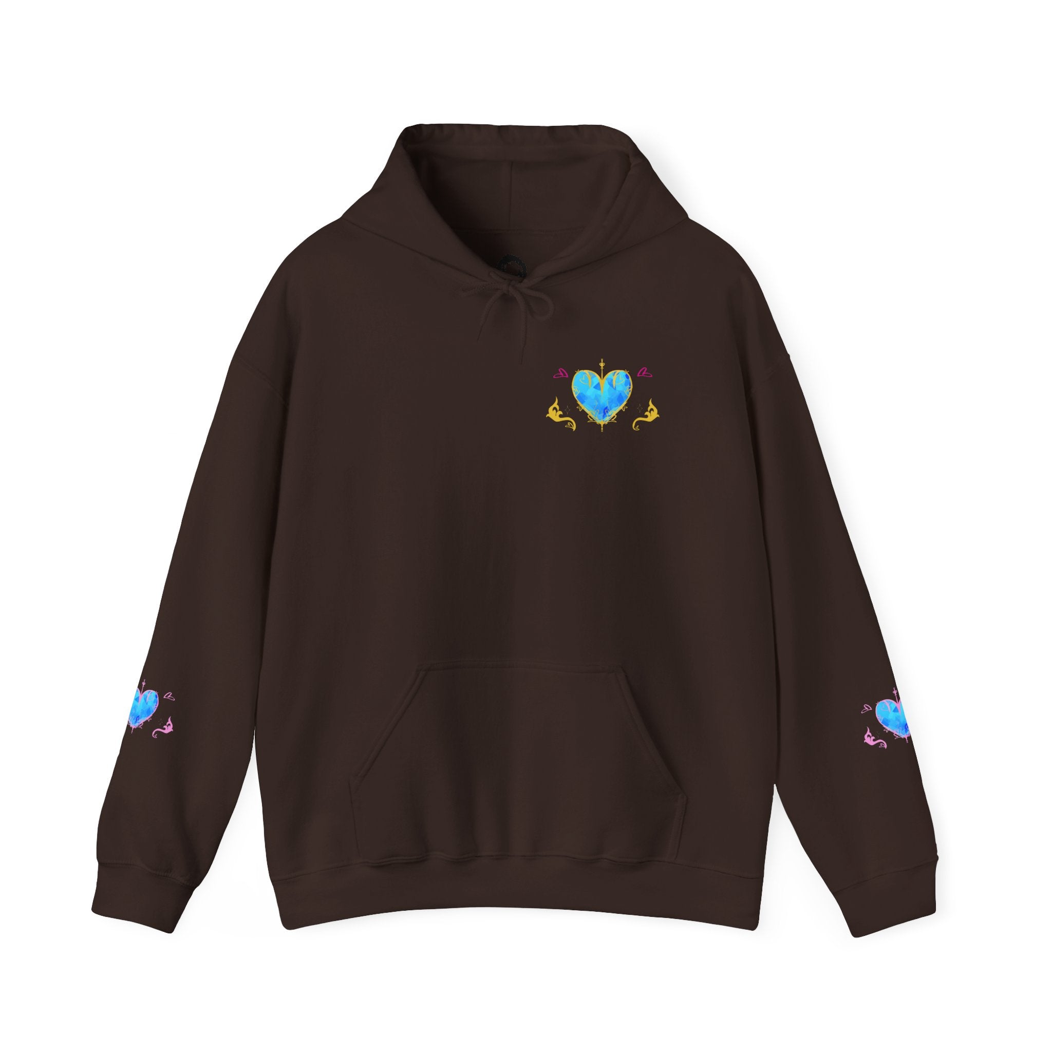 Crystal Heart Alicorn Hoodie | Alt Mythical Creature Graphic Sweatshirt Love