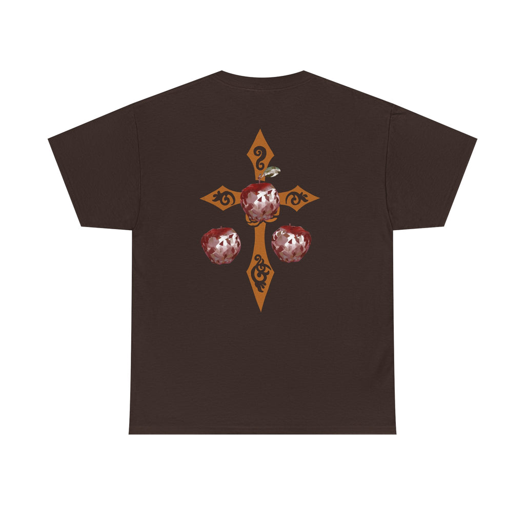 Crystal Apple Cross Graphic Tee | Alt Emo Creature Tee