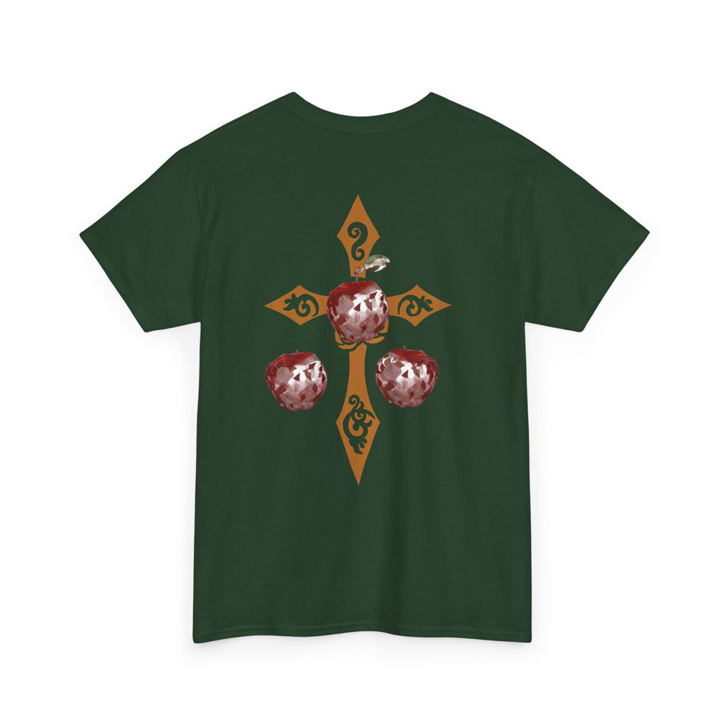 Crystal Apple Cross Graphic Tee | Alt Emo Creature Tee