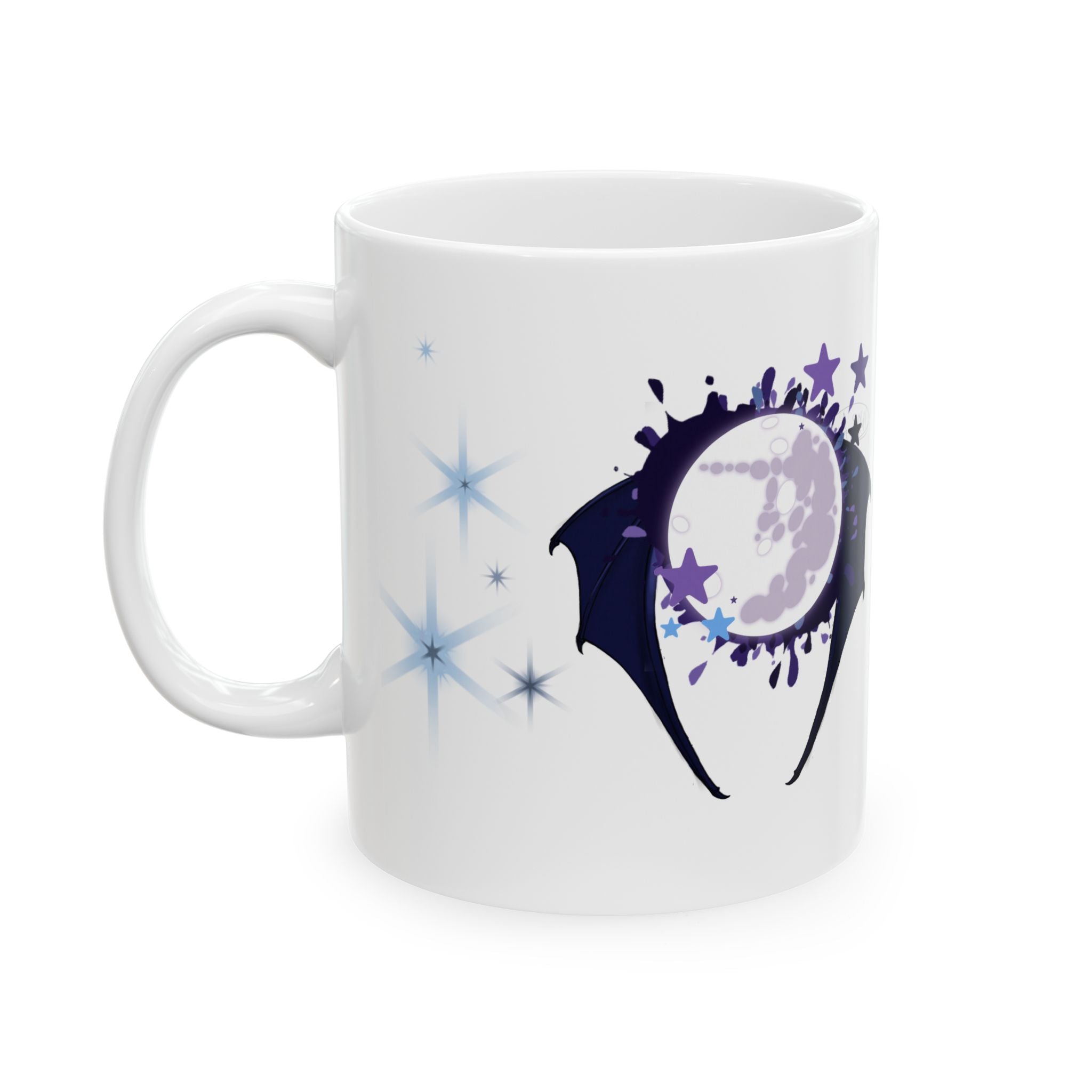 Dark Lunar Alicorn Ceramic Mug, (11oz, 15oz)