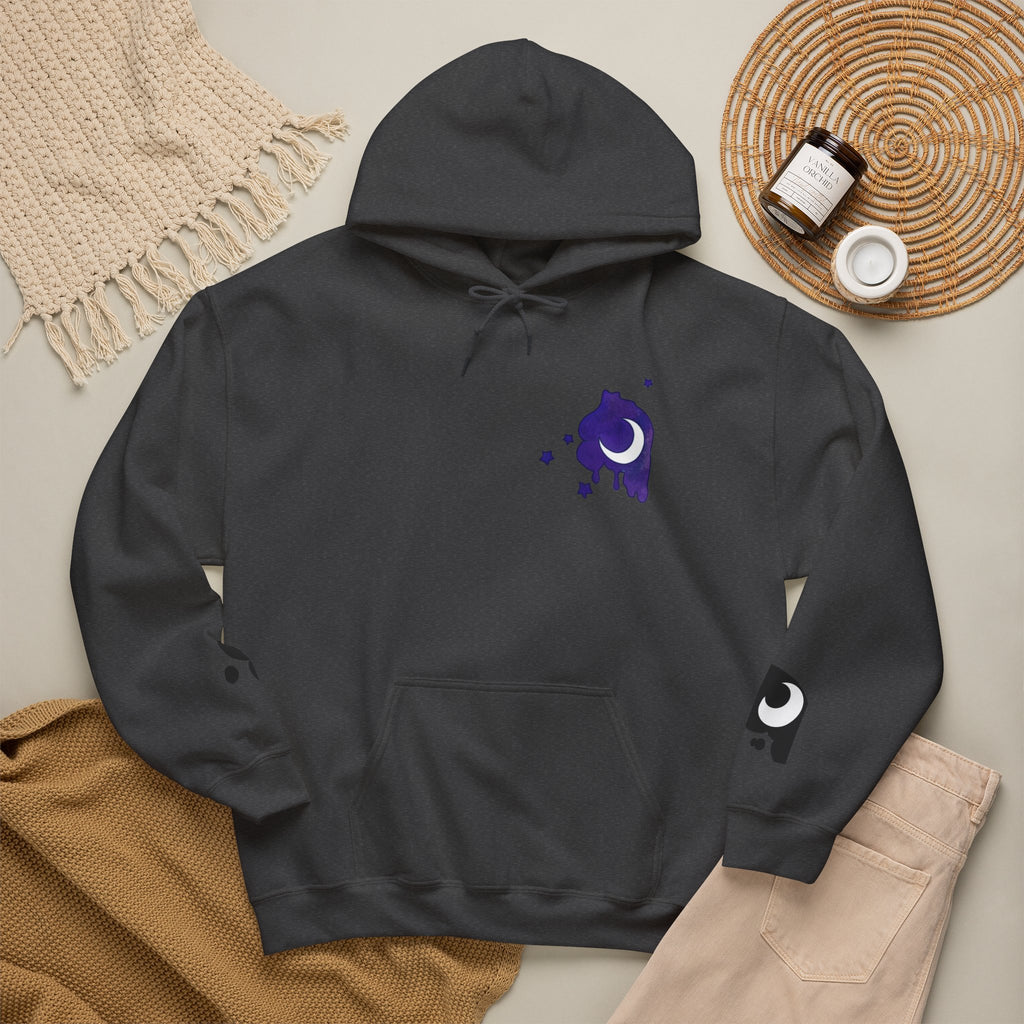 Lunar Alicorn Hoodie | Moody Moon Wings Alt Aesthetic Graphic Sweatshirt