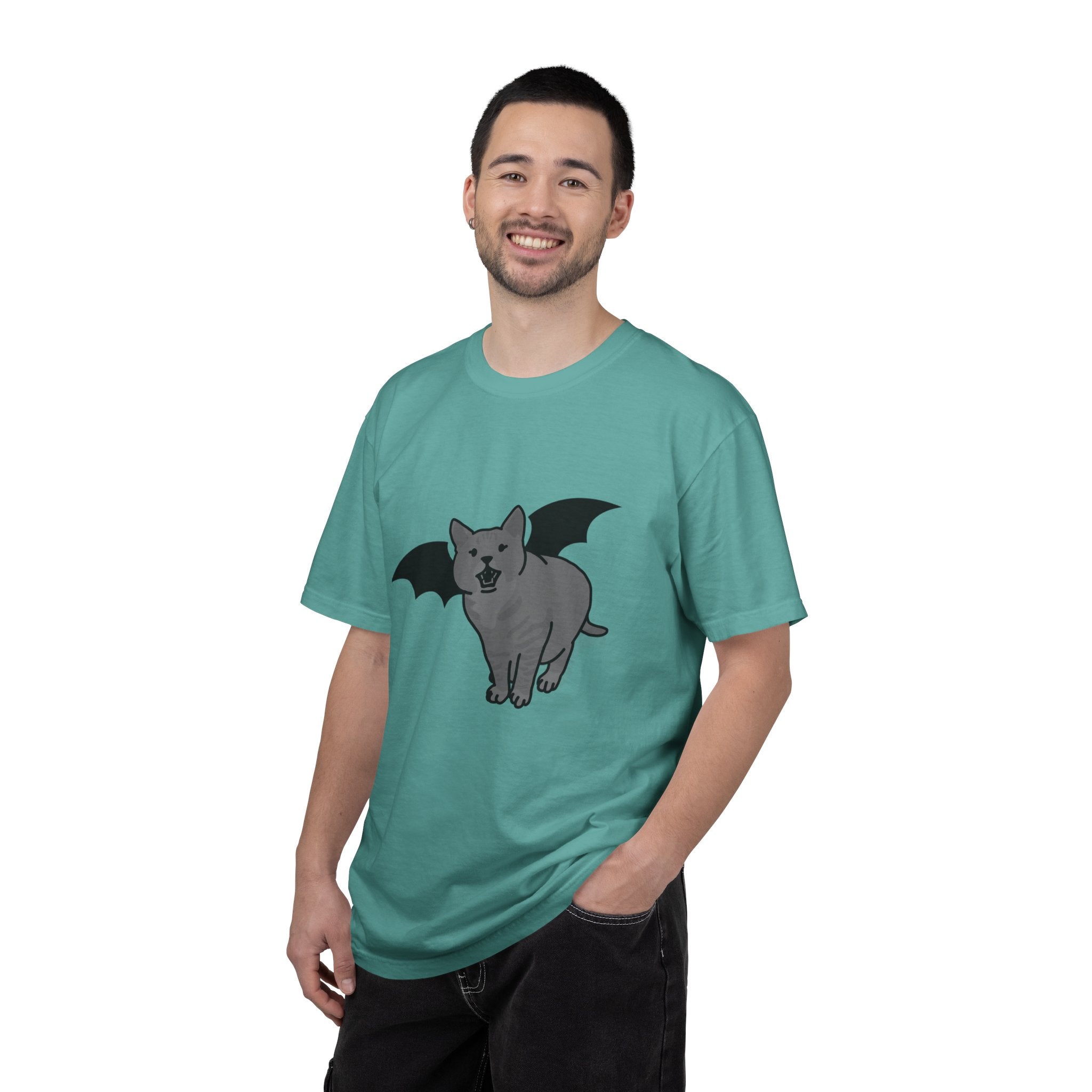 Bat Cat Unisex Tee | Gothic Alt Creature Graphic Tee