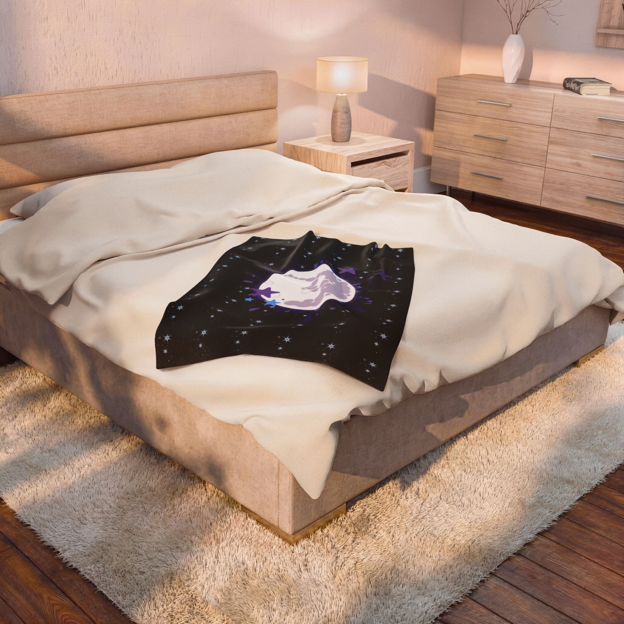 Mare in the Moon Velveteen Plush Blanket