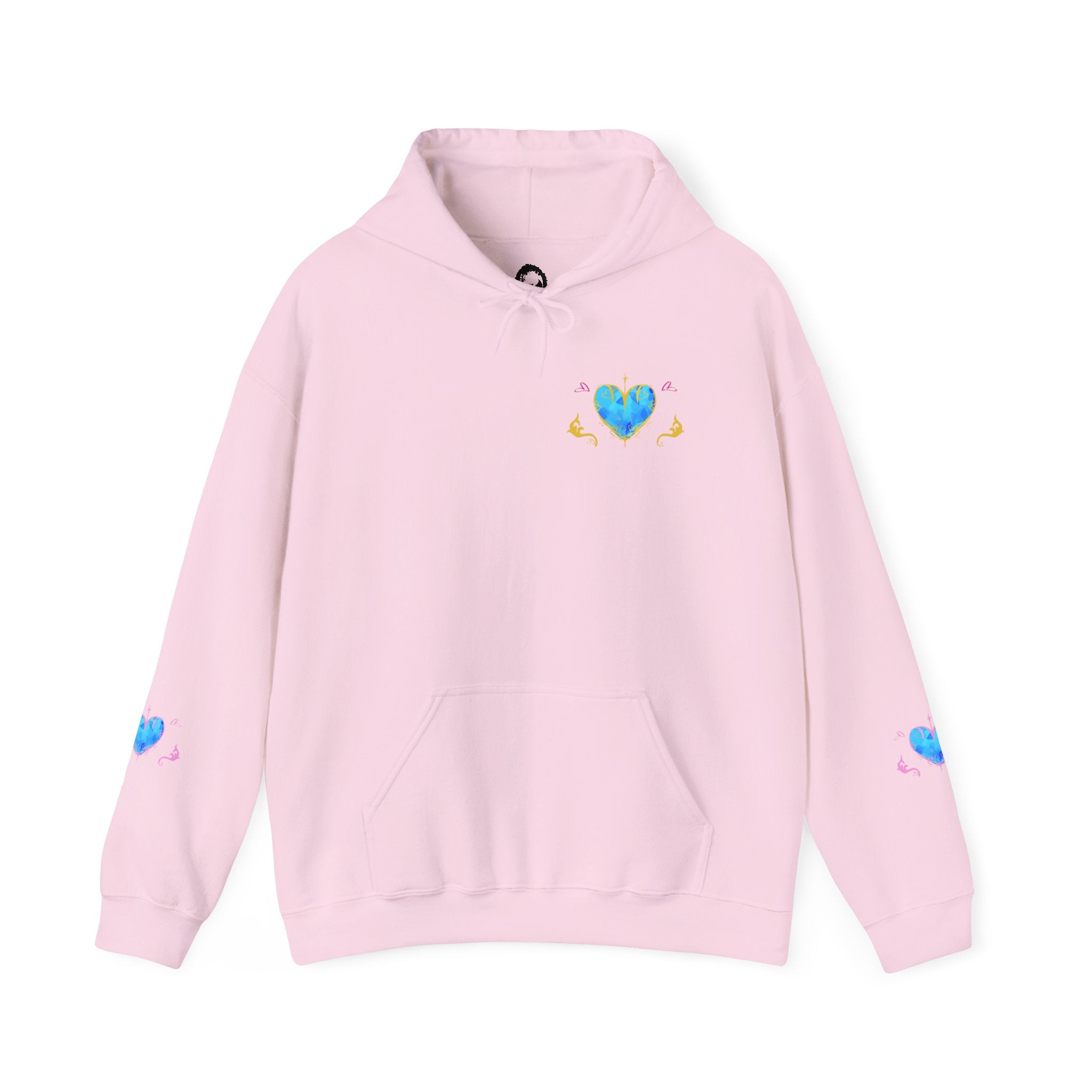 Crystal Heart Alicorn Hoodie | Alt Mythical Creature Graphic Sweatshirt Love