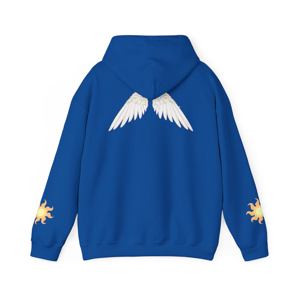Celestial Alicorn Hoodie | Alt Mythical Wings Moon Graphic Sweatshirt