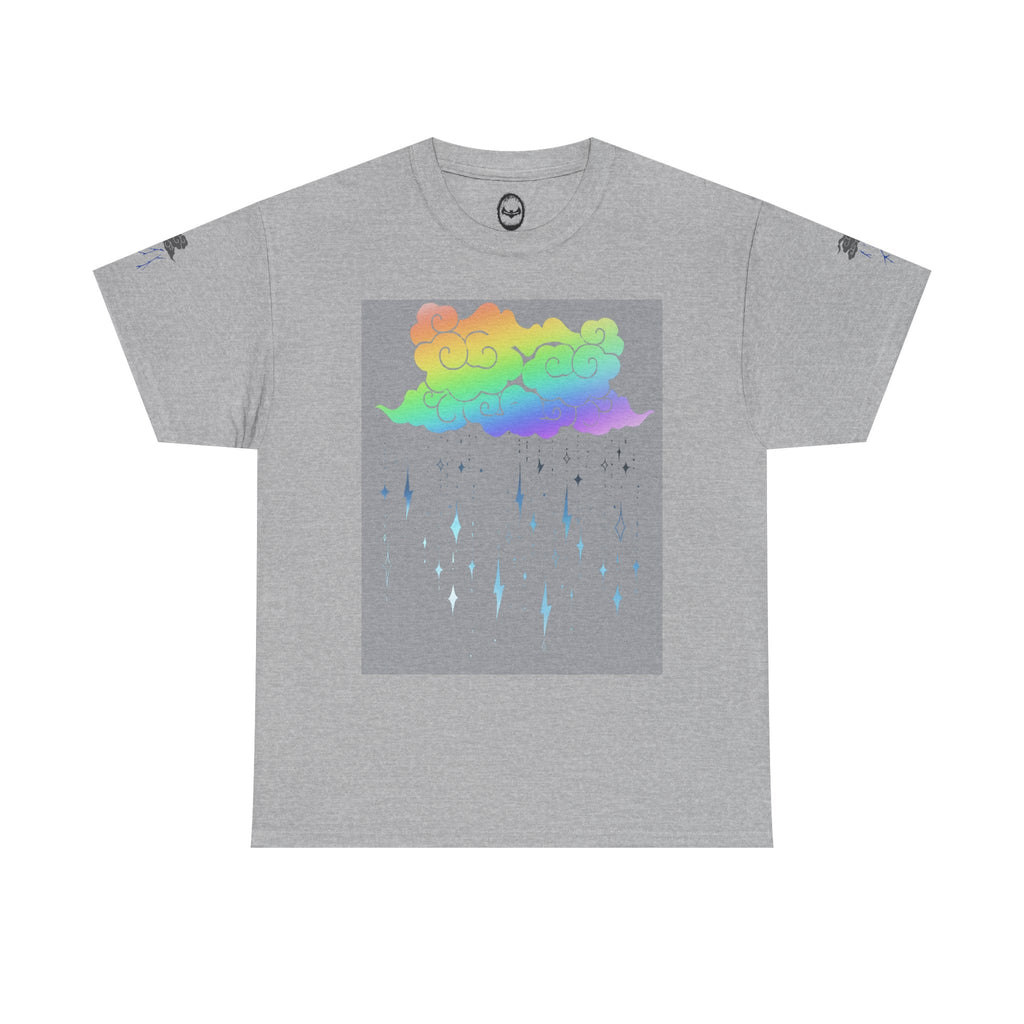 Rainbow Storm Unisex Tee | Alt Emo Colorful Graphic Tee