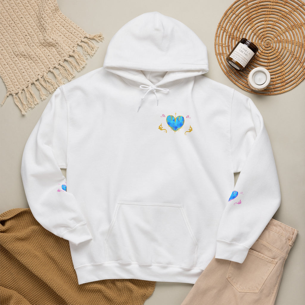 Crystal Heart Alicorn Hoodie | Alt Mythical Creature Graphic Sweatshirt Love
