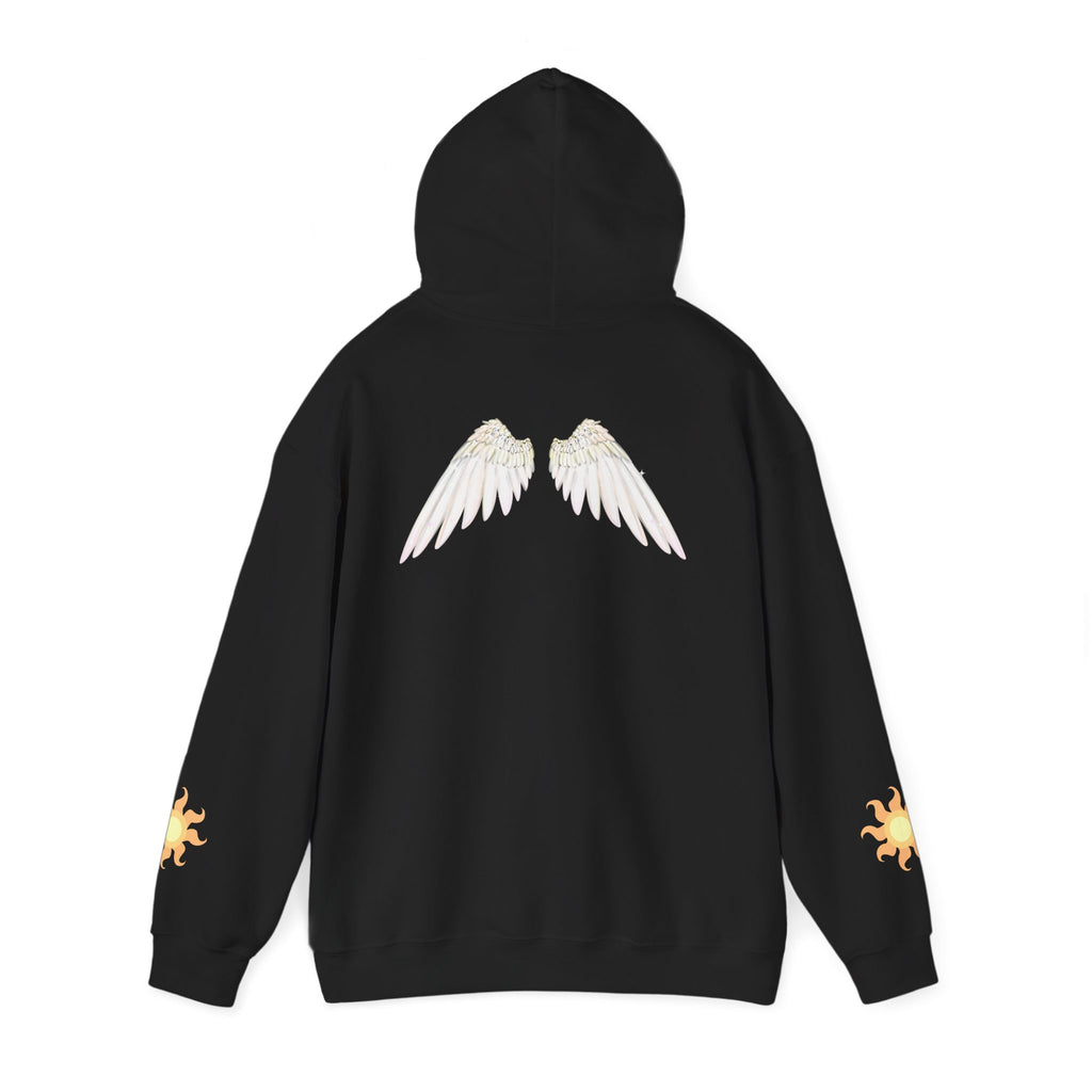 Celestial Alicorn Hoodie | Alt Mythical Wings Moon Graphic Sweatshirt