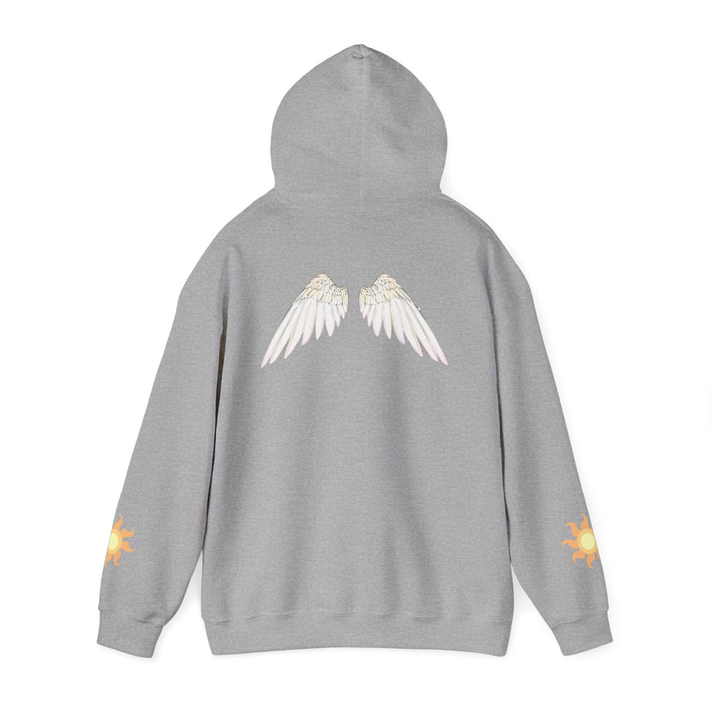 Celestial Alicorn Hoodie | Alt Mythical Wings Moon Graphic Sweatshirt