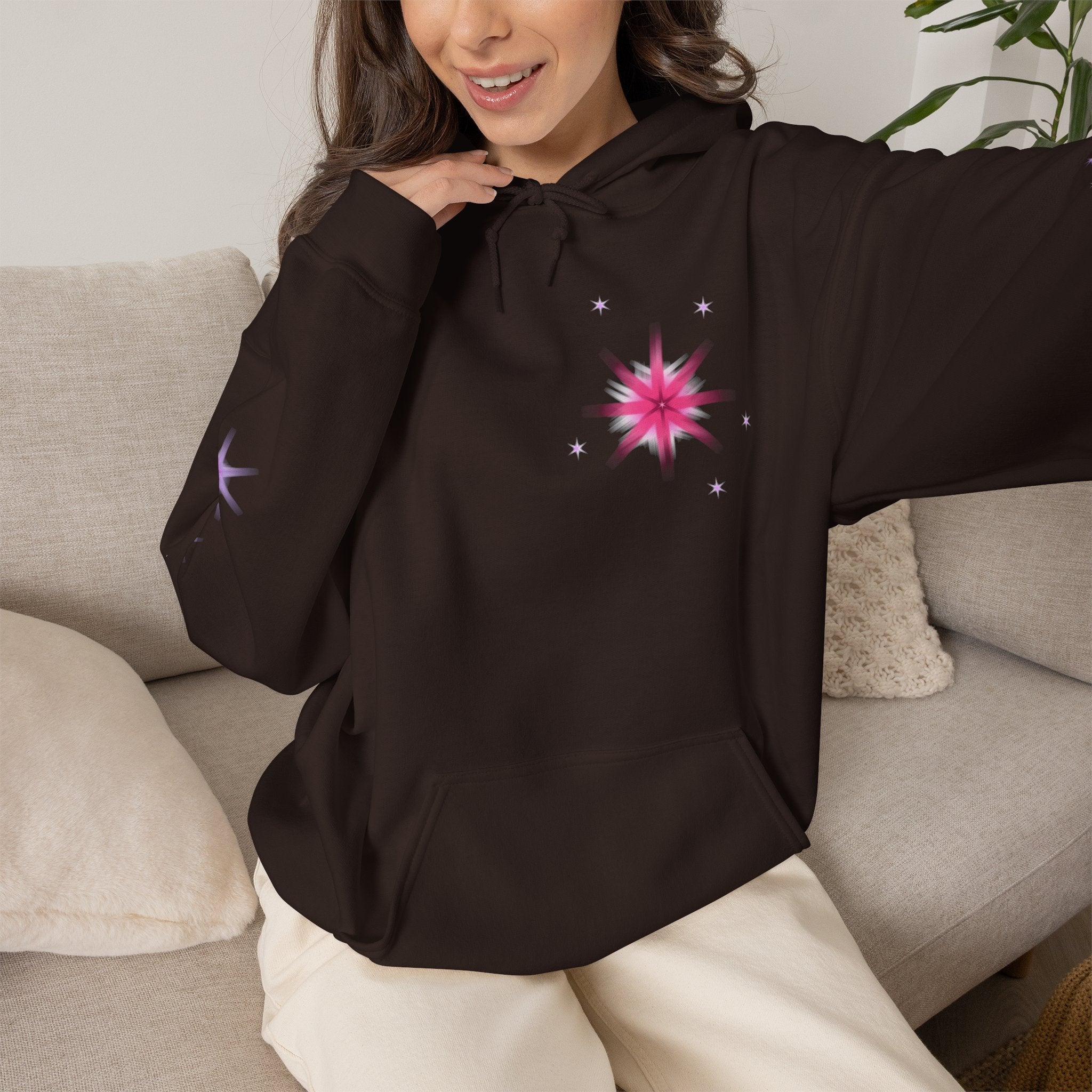 Magic Alicorn Sparkles Hoodie | Mythical Creature Alt Graphic Sweatshirt