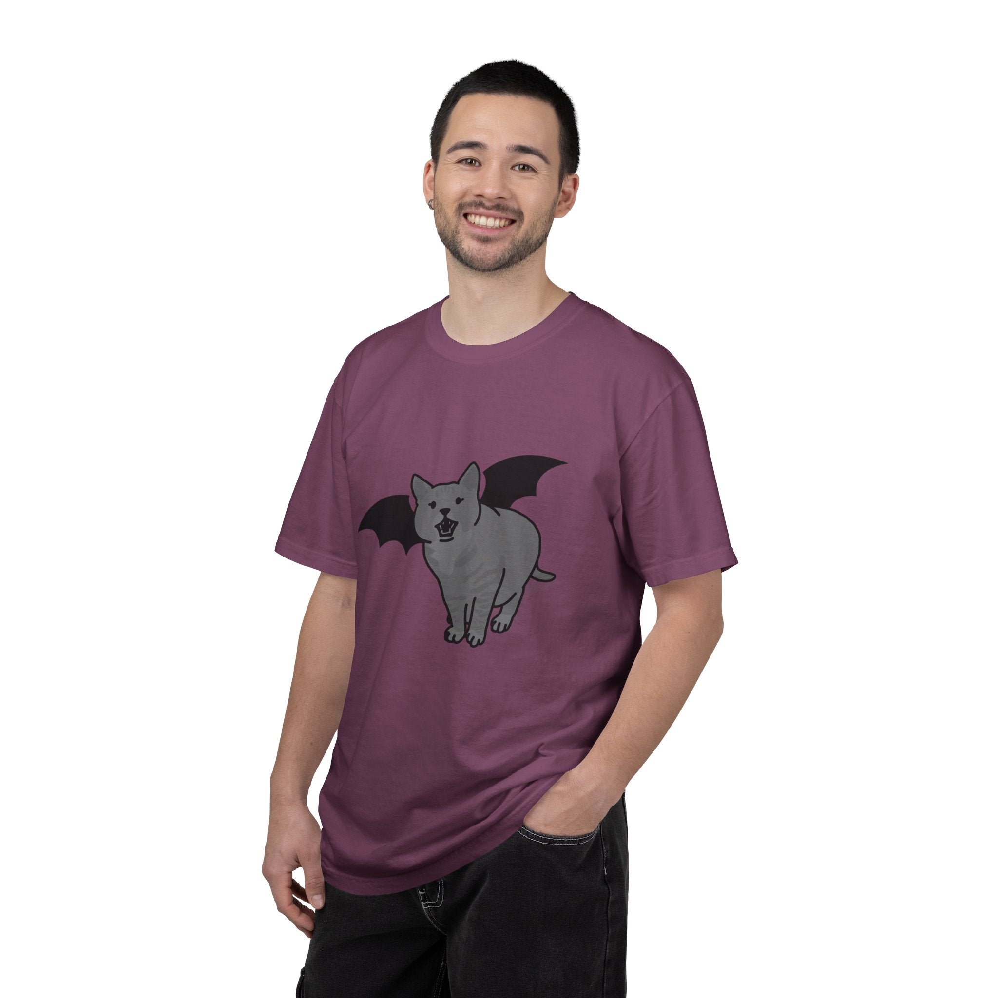 Bat Cat Unisex Tee | Gothic Alt Creature Graphic Tee