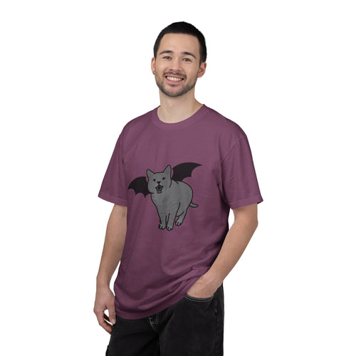 Bat Cat Unisex Tee | Gothic Alt Creature Graphic Tee
