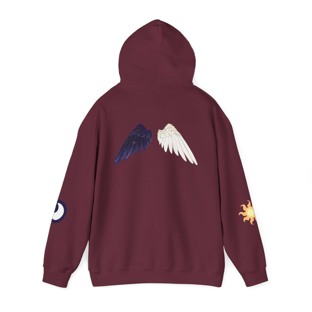 Lunar Celestial Alicorn Hoodie | Royal Sisters Alt Gothic Moon Sun Unisex Sweatshirt