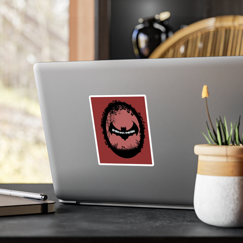 Bat Logo Vinyl Decal | Creature's Creations Alt Sticker