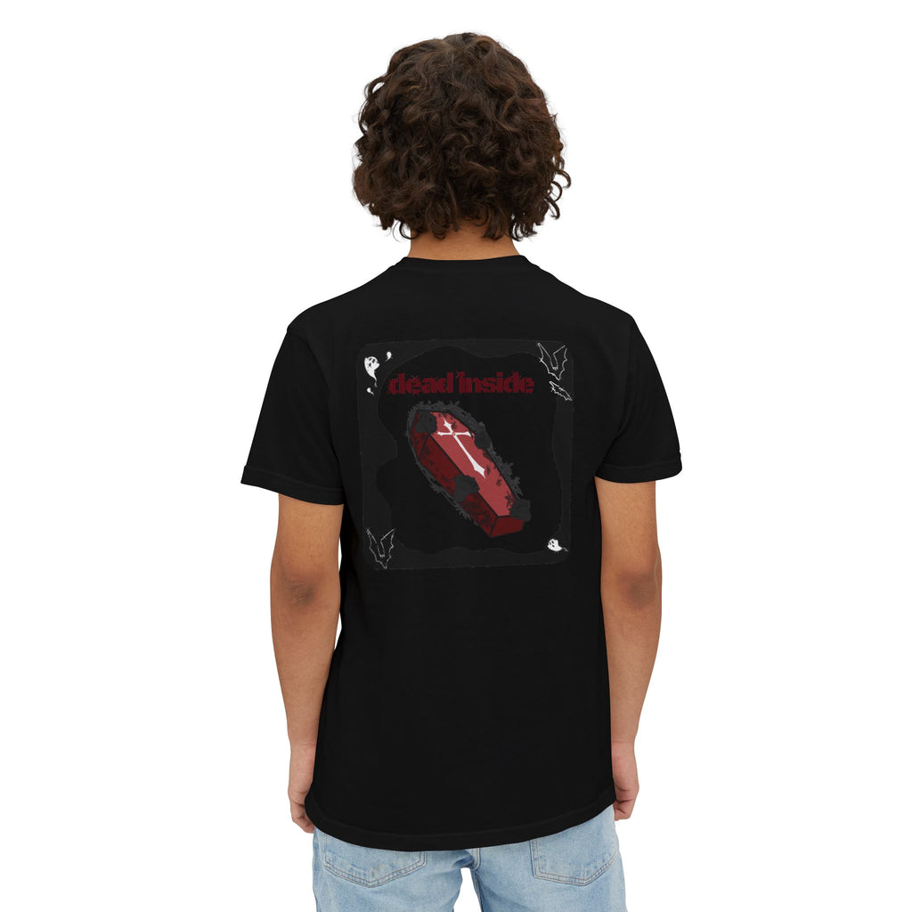 Dead Inside Coffin Pocket Tee | Gothic Emo Alt Graphic T-Shirt
