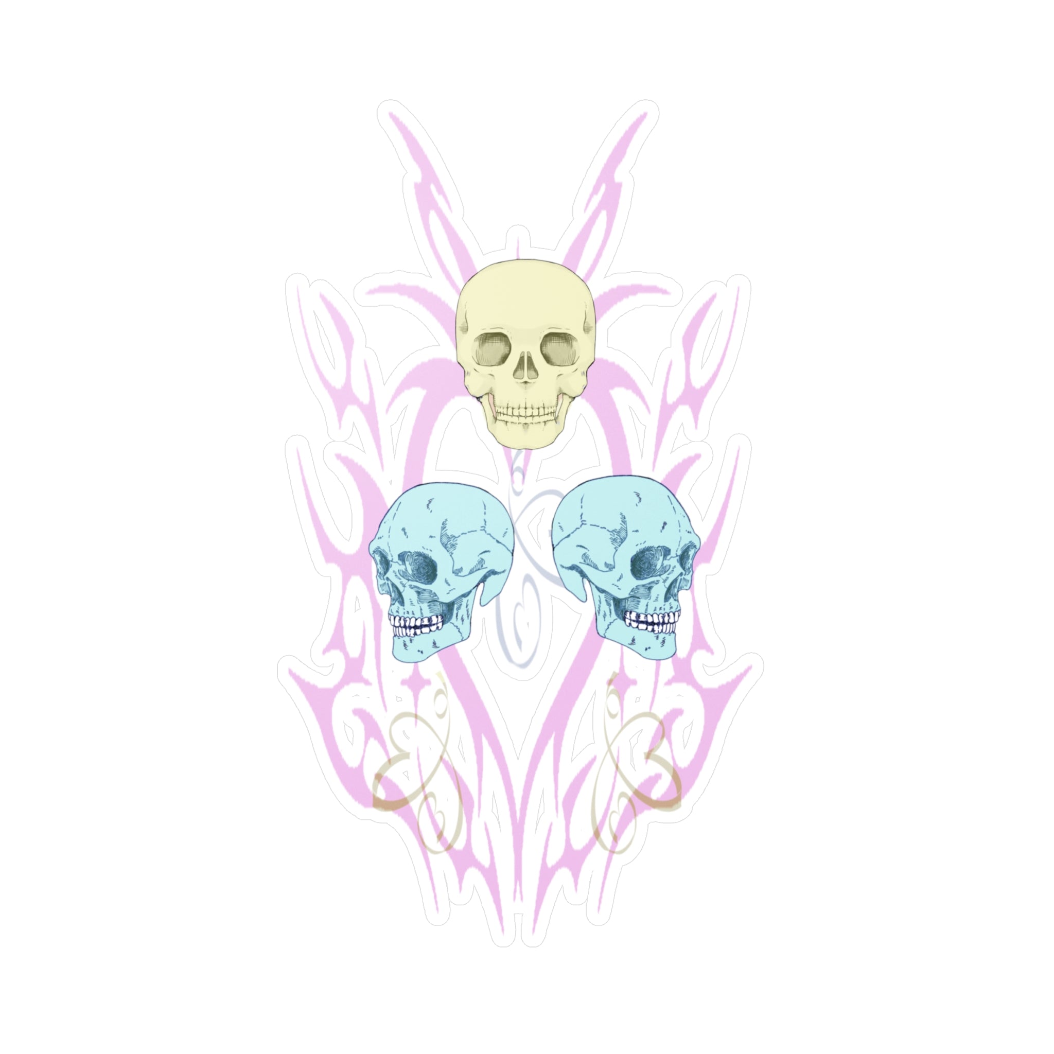 Skull Balloons Vinyl Decal | Punk Emo Alt Sticker