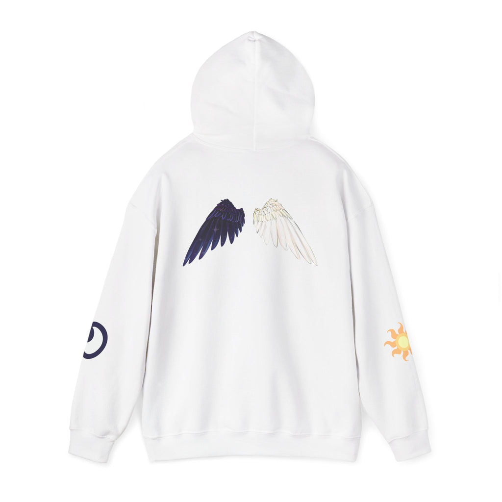 Lunar Celestial Alicorn Hoodie | Royal Sisters Alt Gothic Moon Sun Unisex Sweatshirt