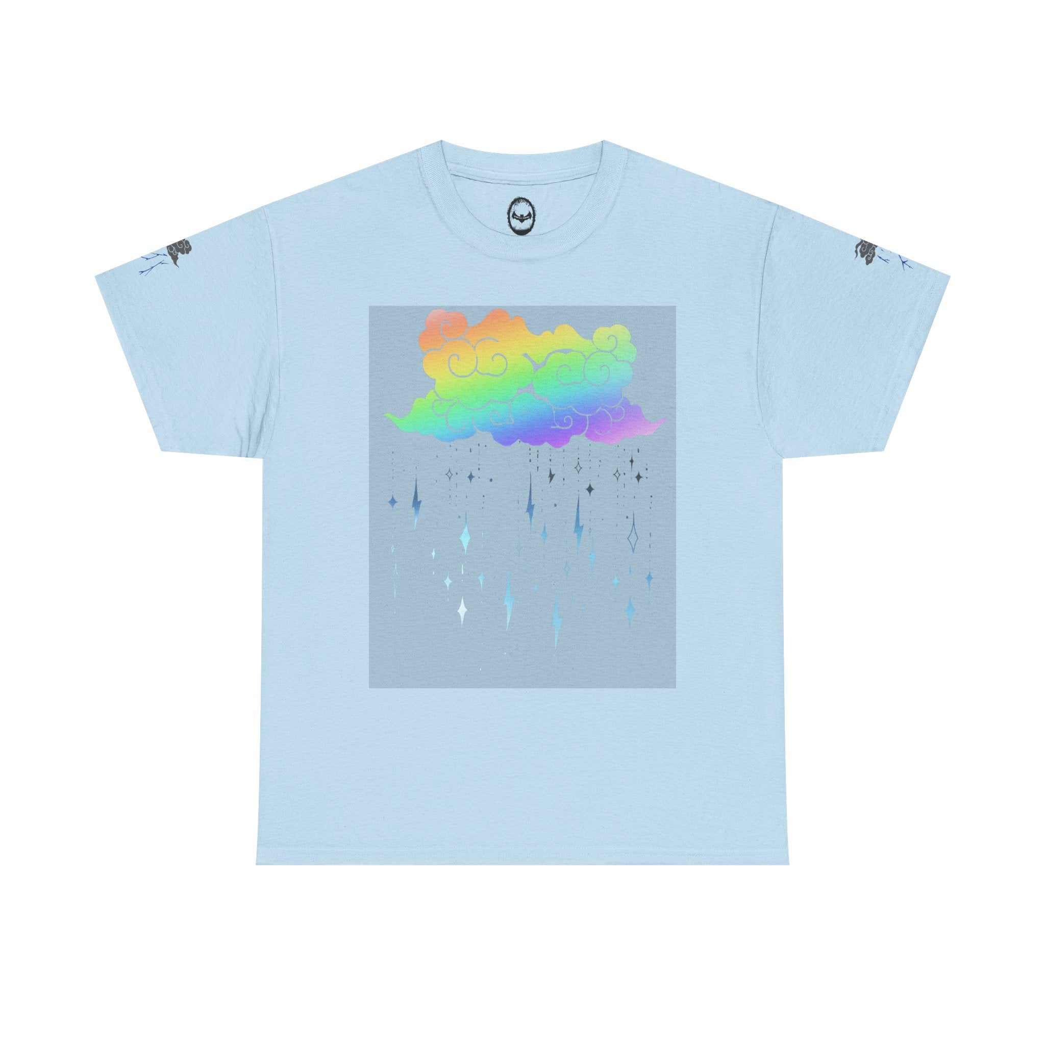 Rainbow Storm Unisex Tee | Alt Emo Colorful Graphic Tee