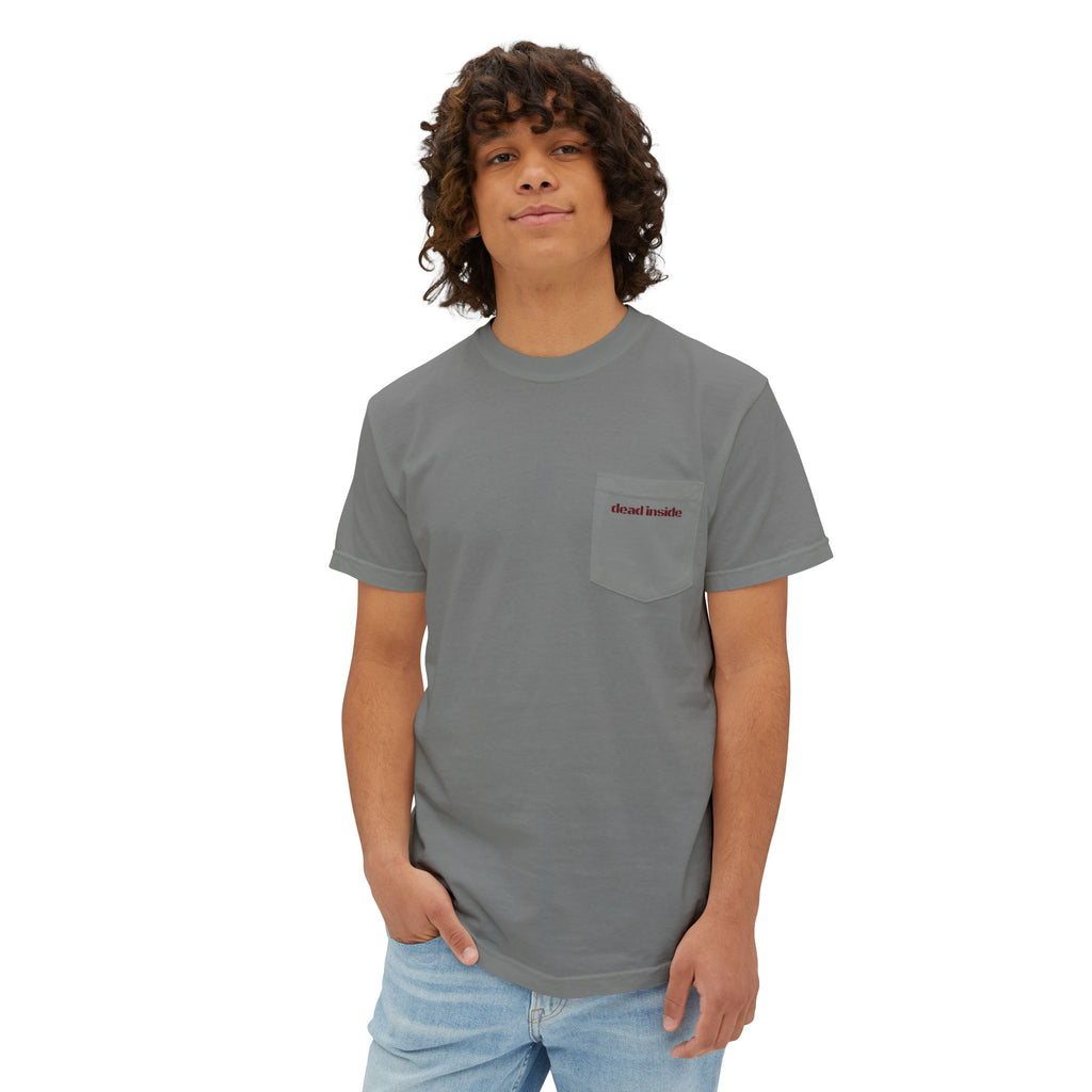Dead Inside Coffin Pocket Tee | Gothic Emo Alt Graphic T-Shirt