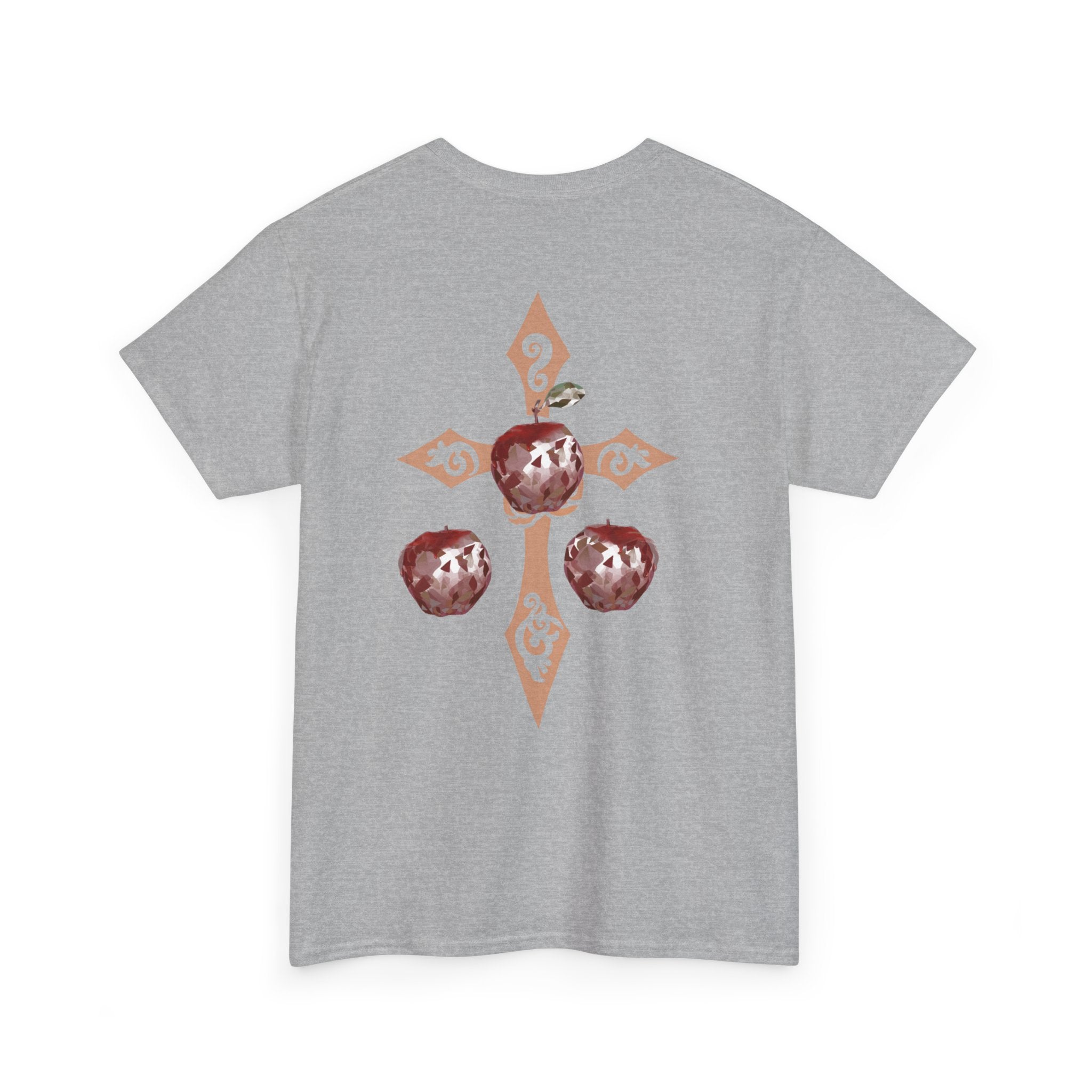 Crystal Apple Cross Graphic Tee | Alt Emo Creature Tee