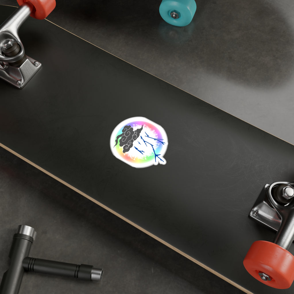 Storm Cloud Rainbow Vinyl Sticker | Loyalty Decal