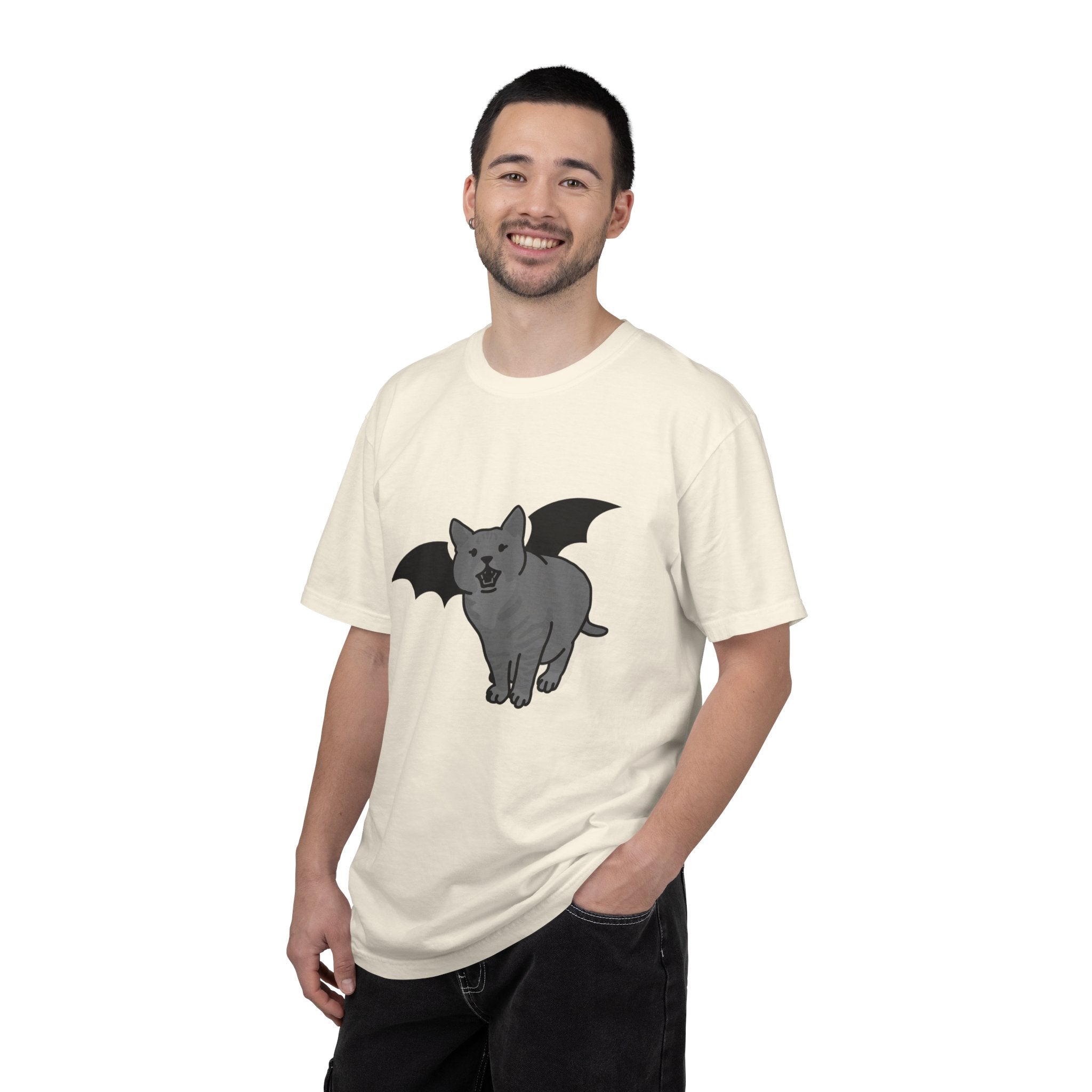 Bat Cat Unisex Tee | Gothic Alt Creature Graphic Tee