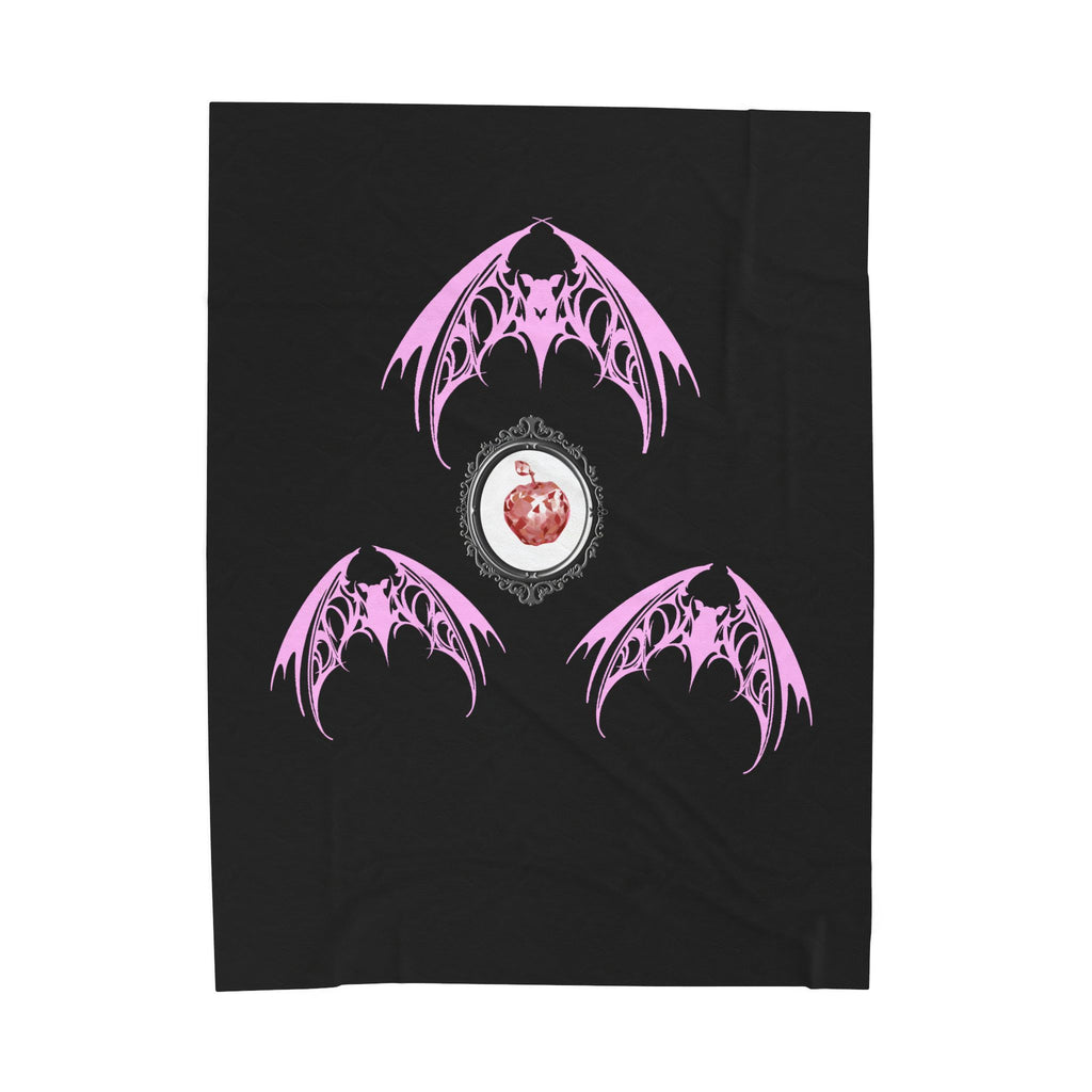 Fruit Bat Velveteen Plush Blanket | Alt Gothic Cozy Home Decor