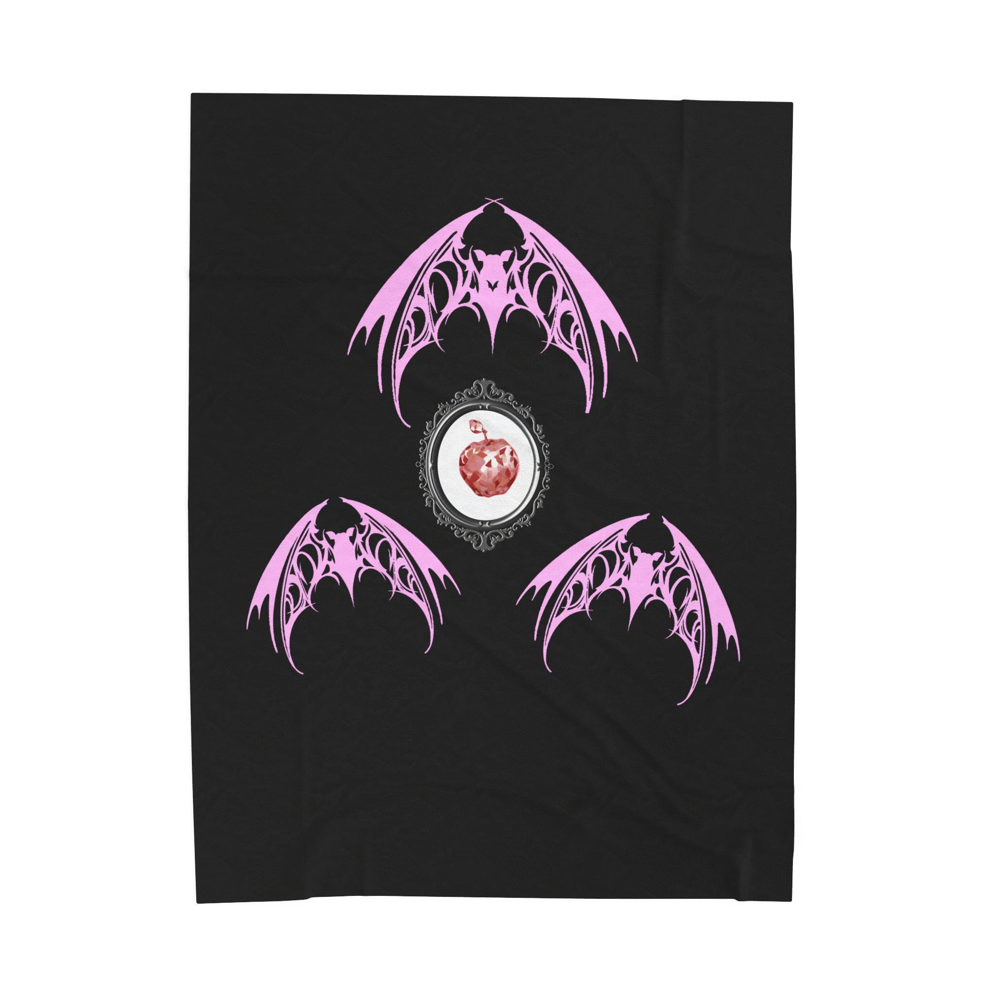 Fruit Bat Velveteen Plush Blanket | Alt Gothic Cozy Home Decor