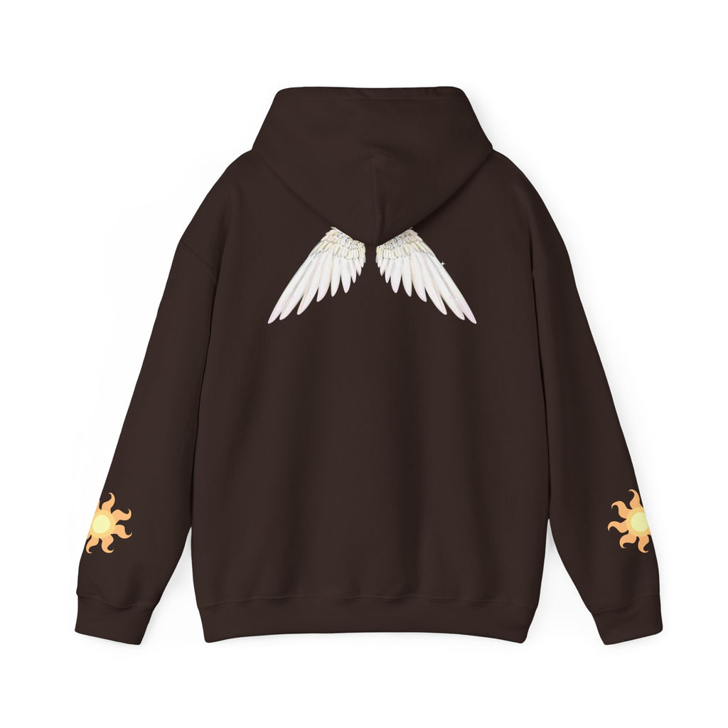 Celestial Alicorn Hoodie | Alt Mythical Wings Moon Graphic Sweatshirt