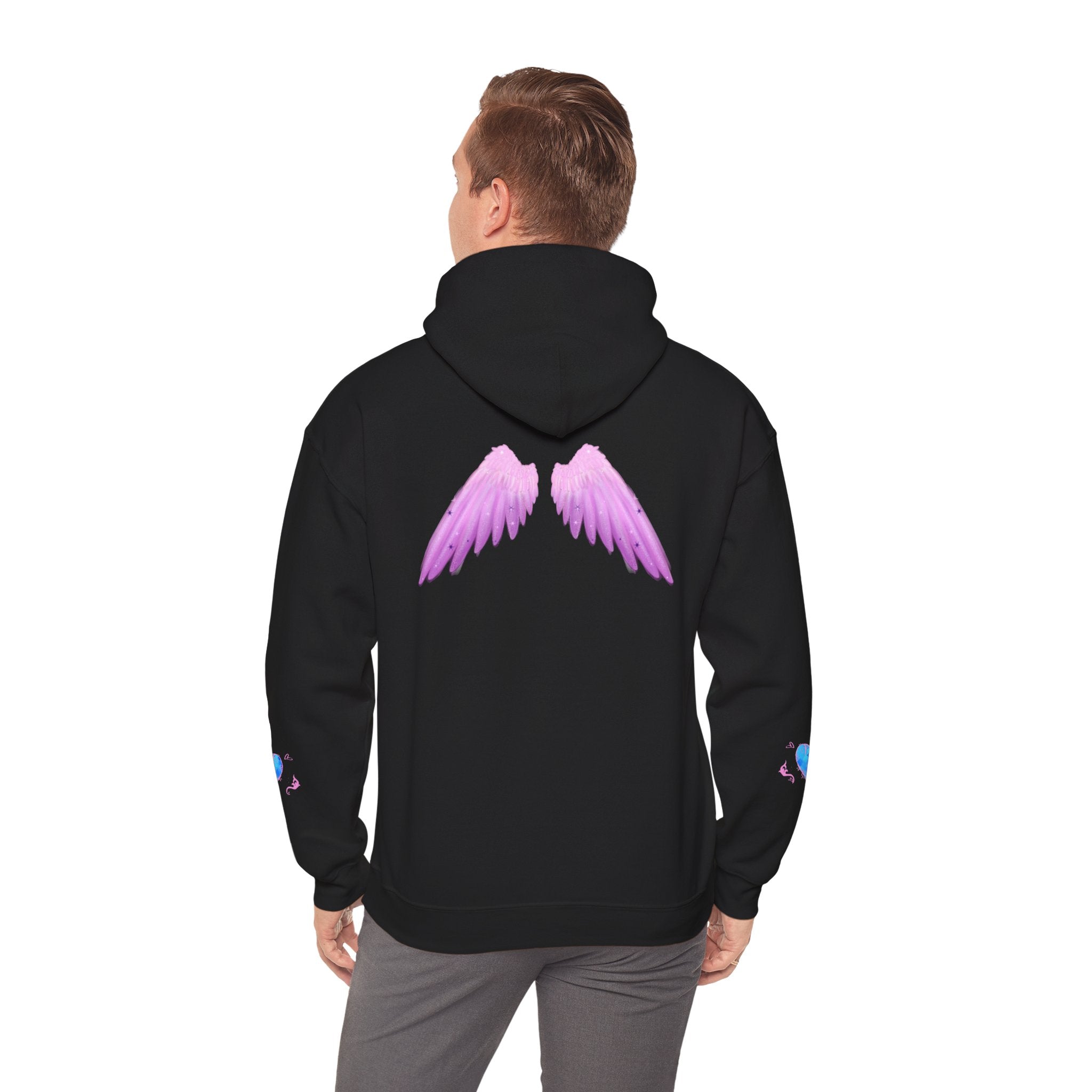 Crystal Heart Alicorn Hoodie | Alt Mythical Creature Graphic Sweatshirt Love