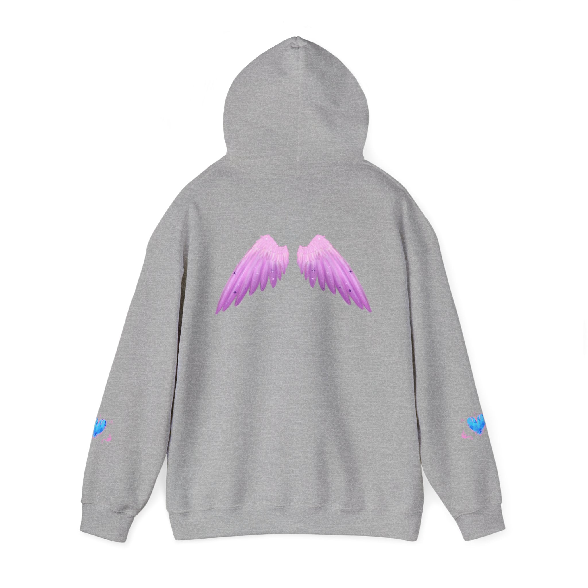 Crystal Heart Alicorn Hoodie | Alt Mythical Creature Graphic Sweatshirt Love
