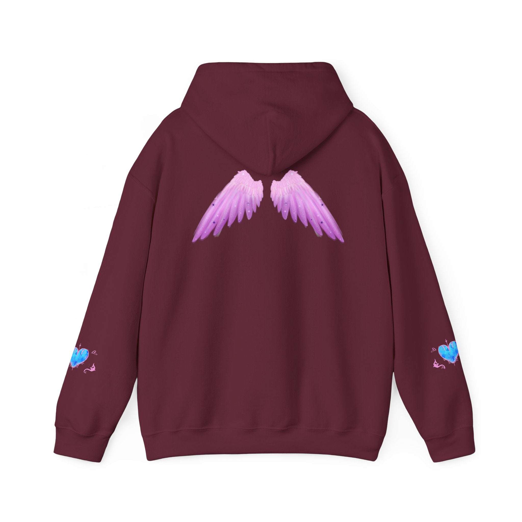 Crystal Heart Alicorn Hoodie | Alt Mythical Creature Graphic Sweatshirt Love