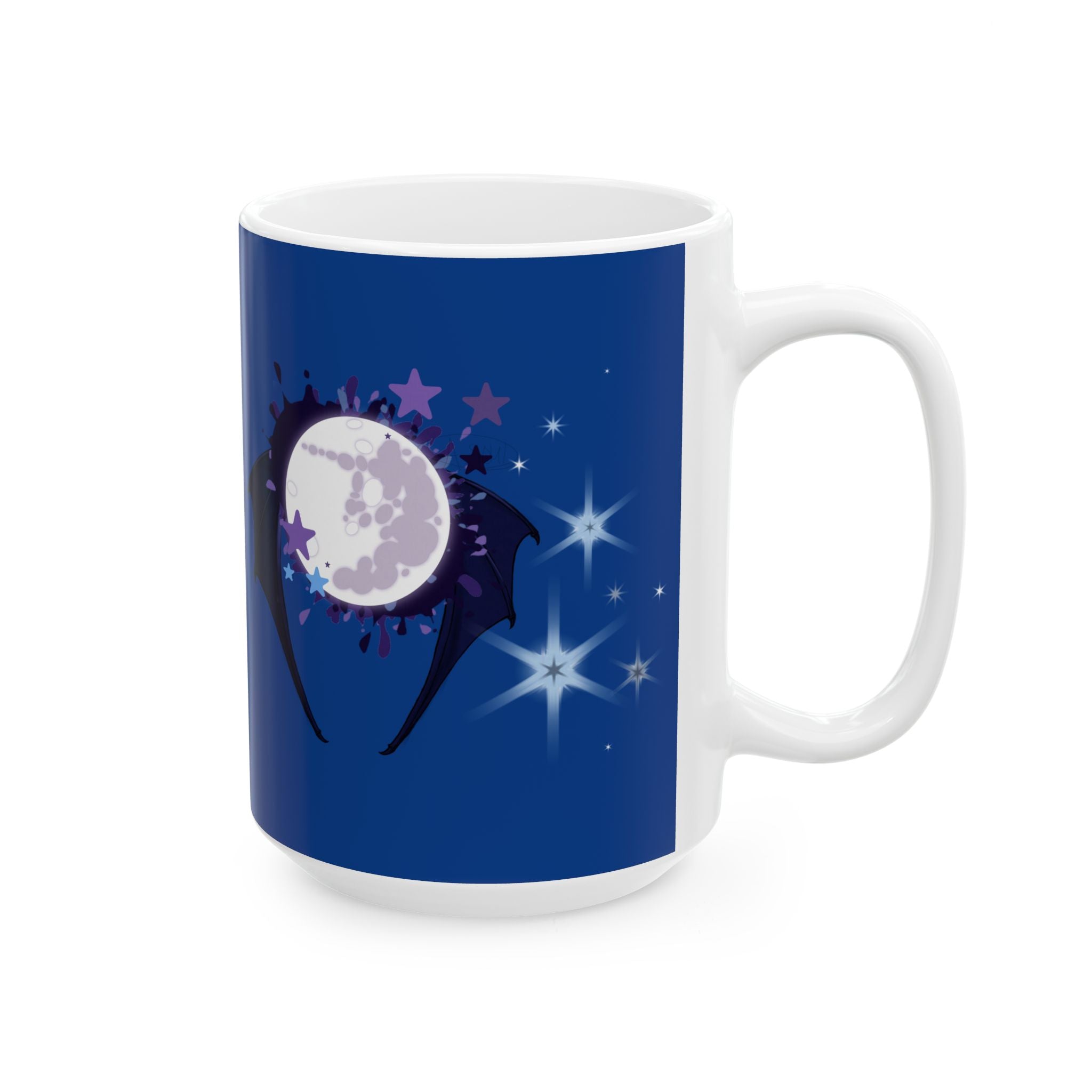 Dark Lunar Alicorn Ceramic Mug, (11oz, 15oz)