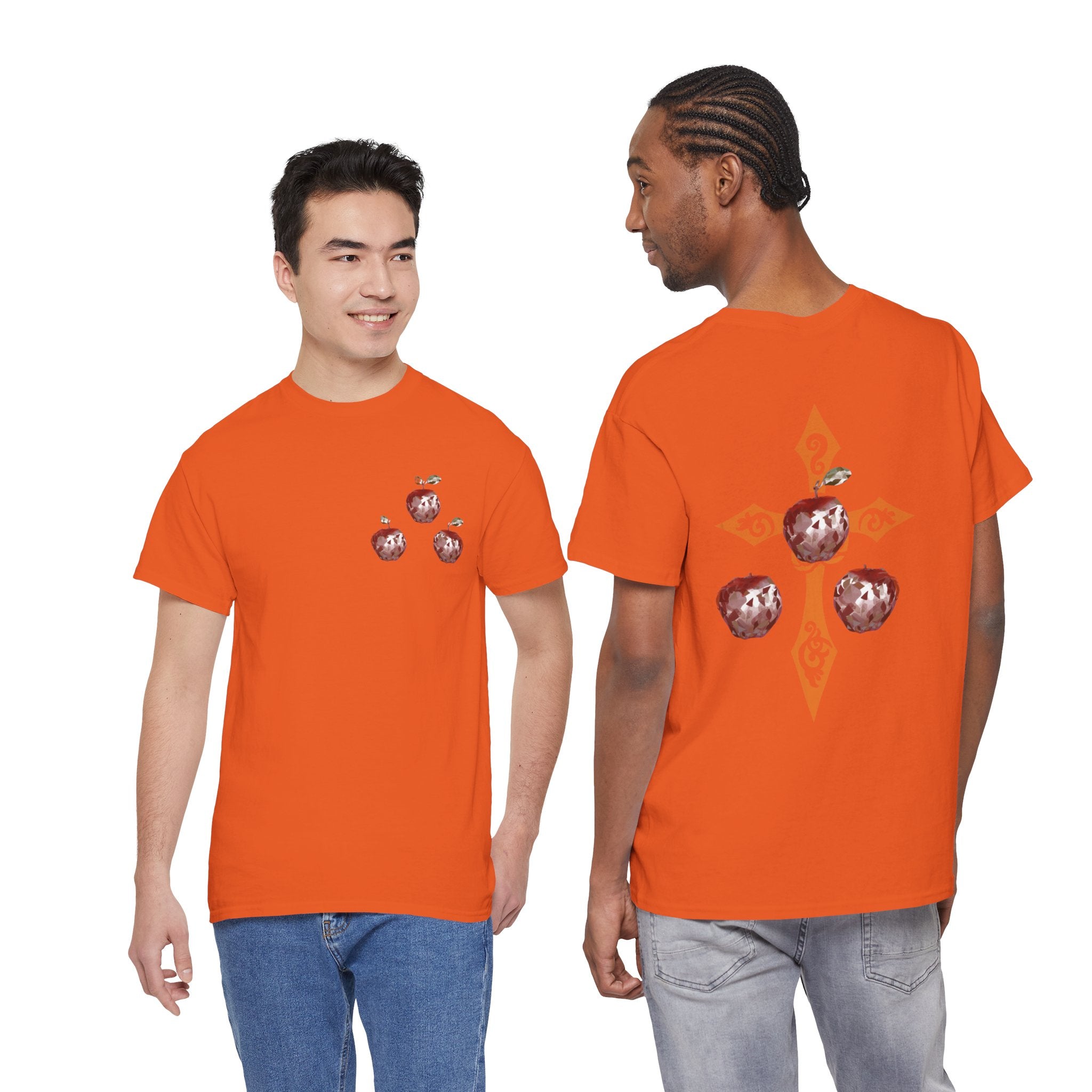 Crystal Apple Cross Graphic Tee | Alt Emo Creature Tee