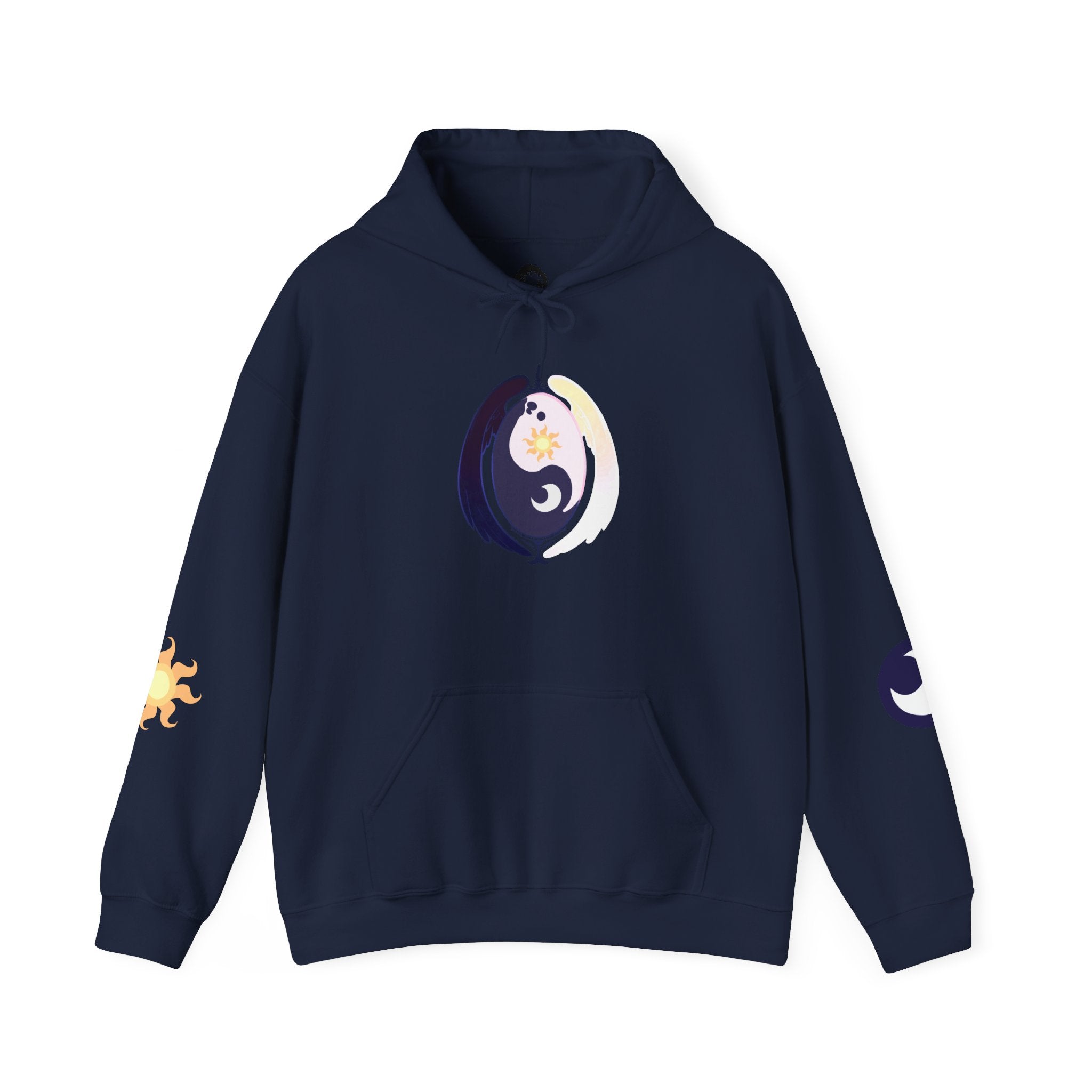 Lunar Celestial Alicorn Hoodie | Royal Sisters Alt Gothic Moon Sun Unisex Sweatshirt