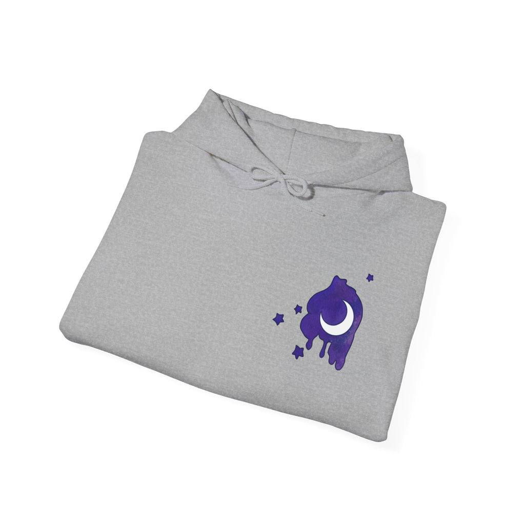 Lunar Alicorn Hoodie | Moody Moon Wings Alt Aesthetic Graphic Sweatshirt