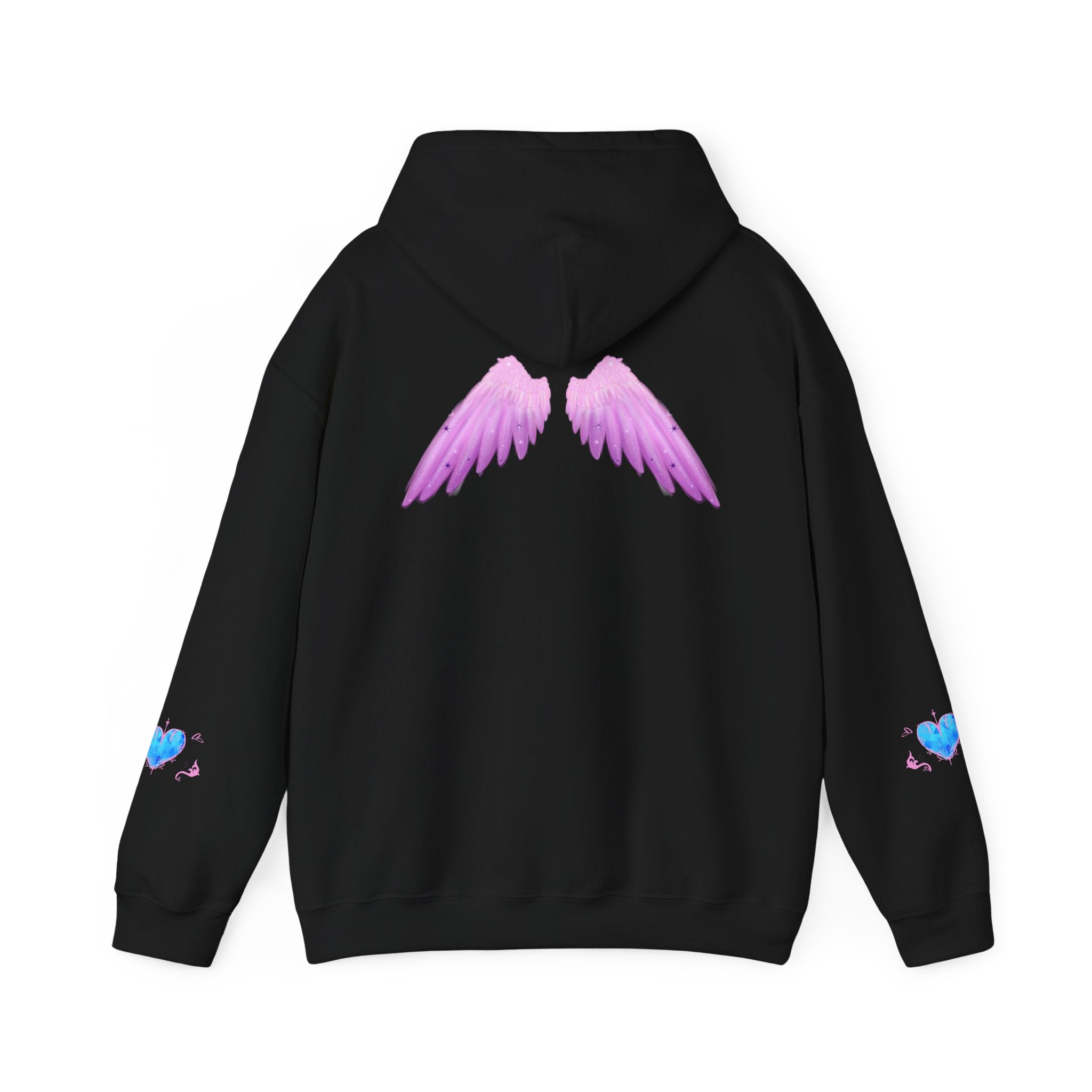 Crystal Heart Alicorn Hoodie | Alt Mythical Creature Graphic Sweatshirt Love