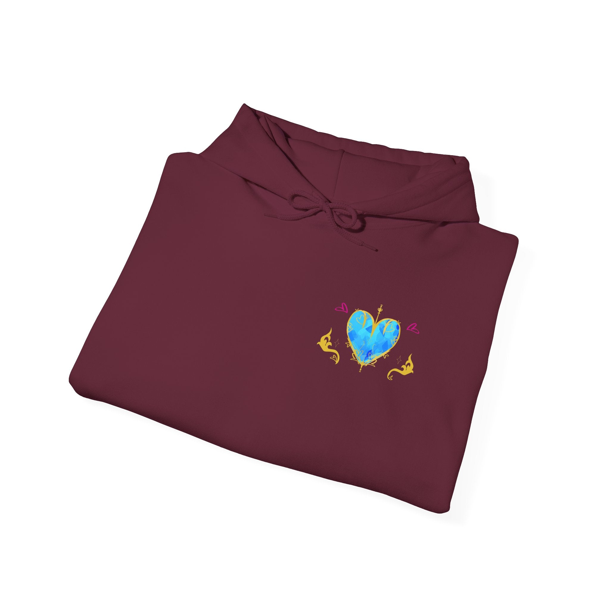 Crystal Heart Alicorn Hoodie | Alt Mythical Creature Graphic Sweatshirt Love