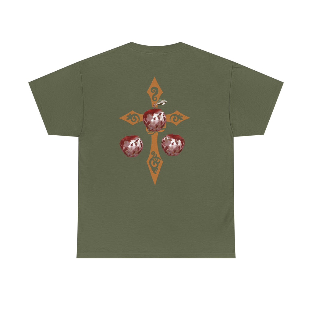 Crystal Apple Cross Graphic Tee | Alt Emo Creature Tee