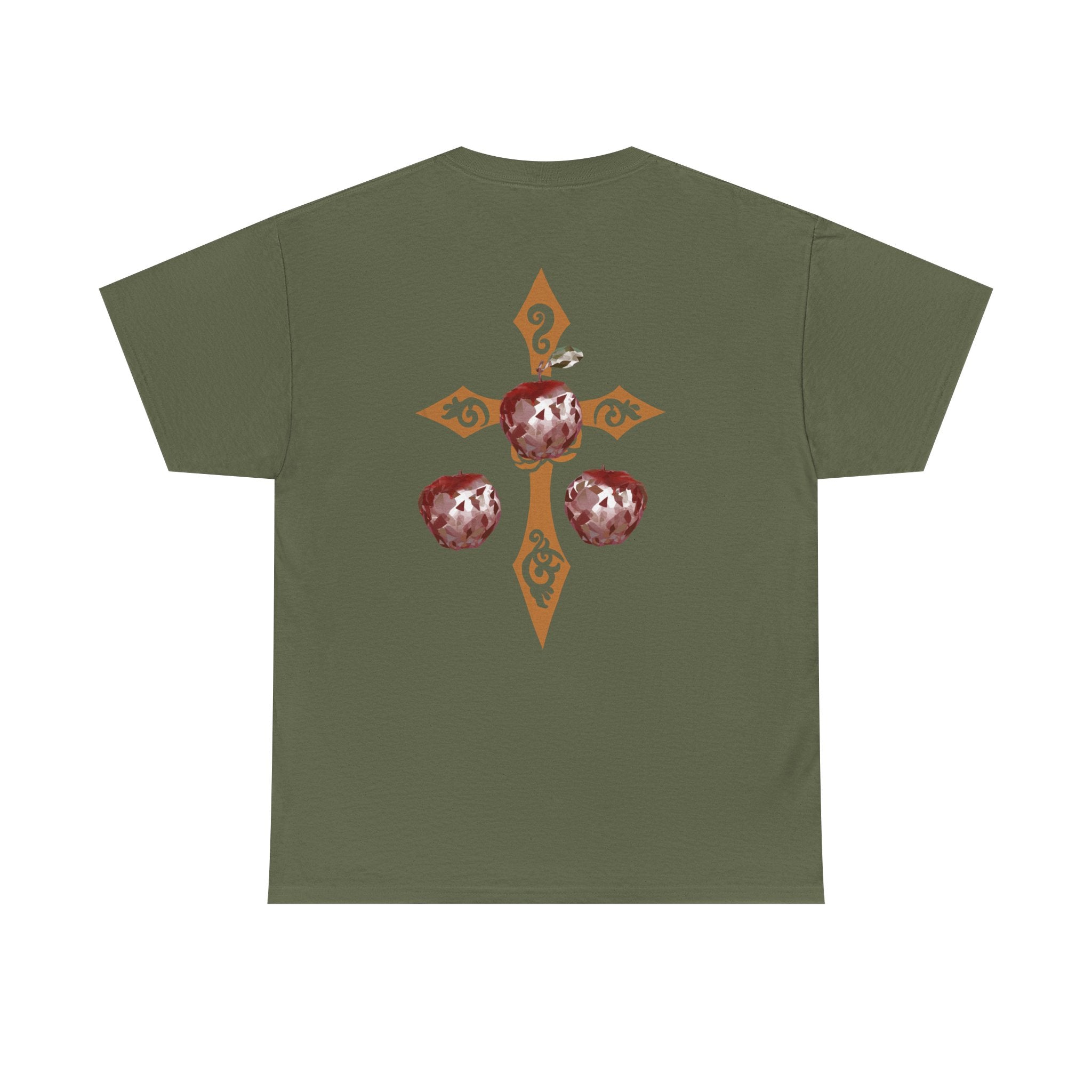 Crystal Apple Cross Graphic Tee | Alt Emo Creature Tee