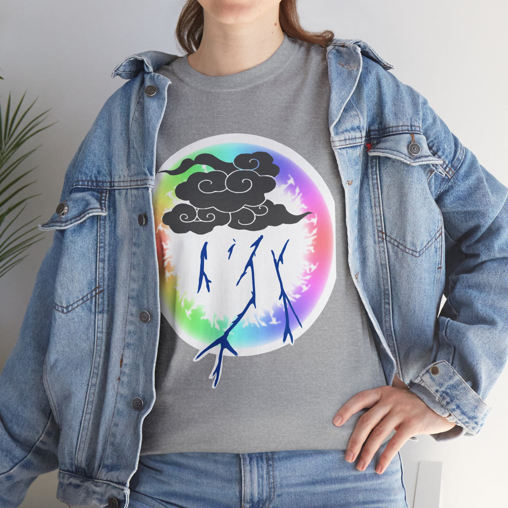 Rainboom Storm Cloud Unisex Tee | Alt Gothic Creature Graphic Tee
