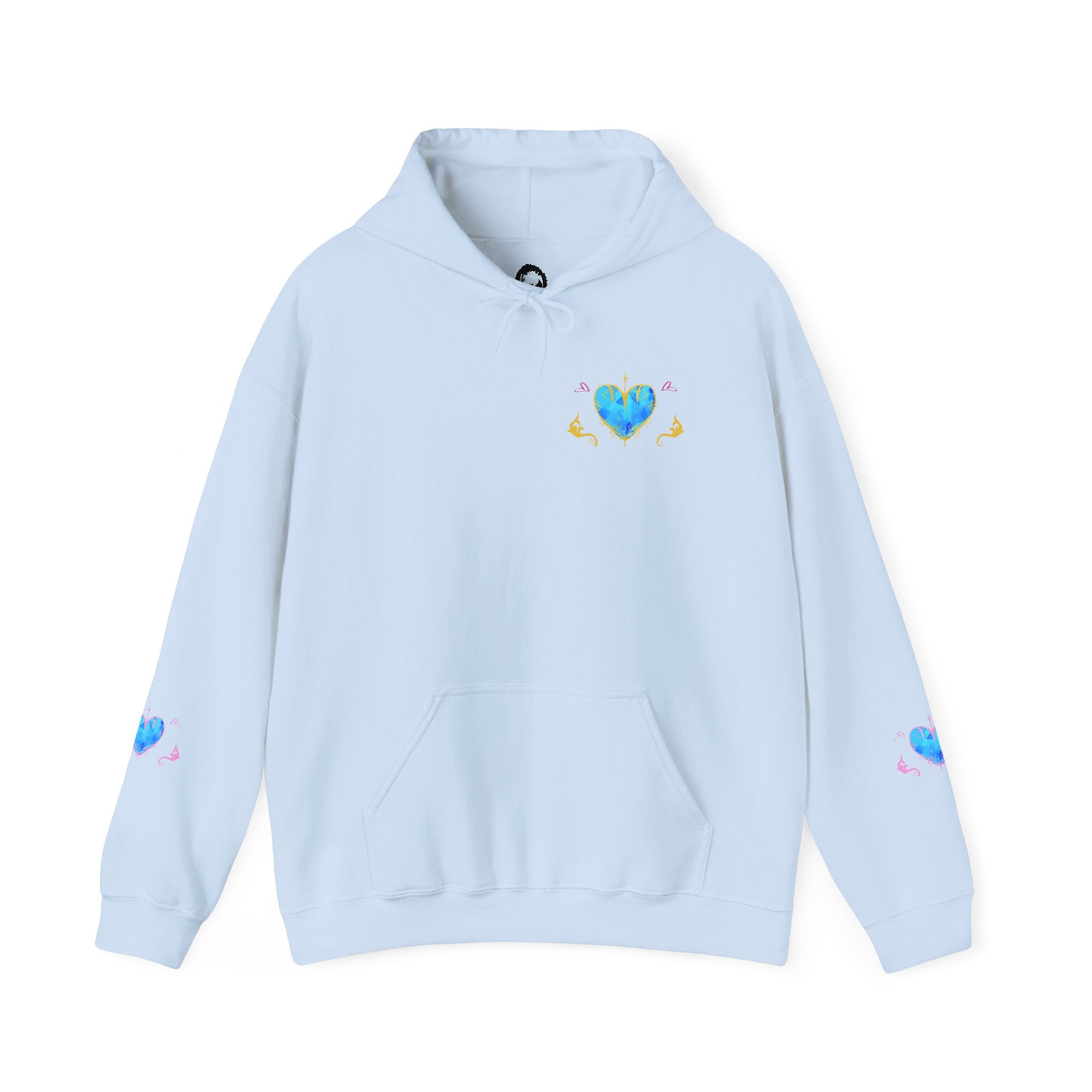 Crystal Heart Alicorn Hoodie | Alt Mythical Creature Graphic Sweatshirt Love