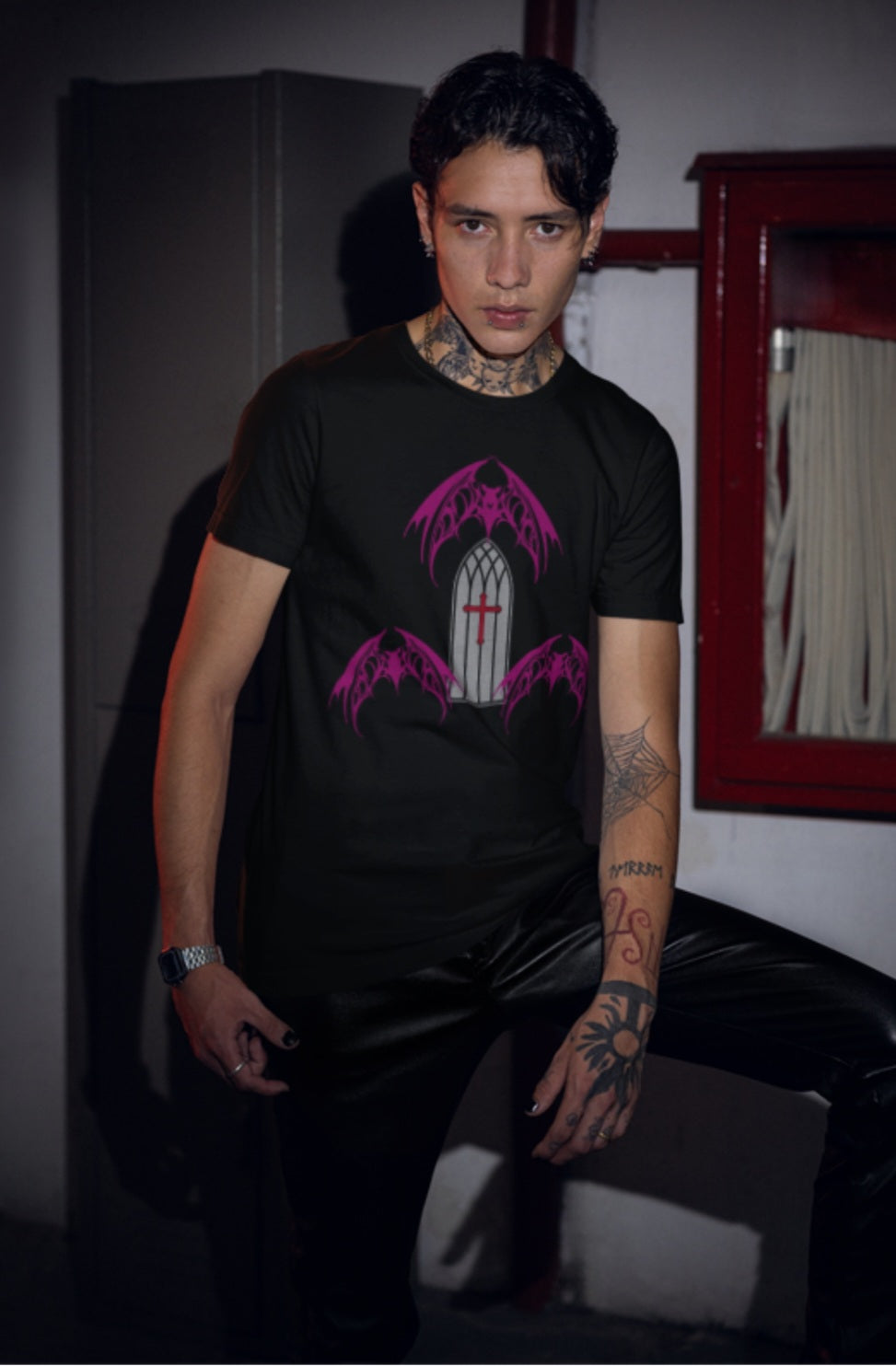 Cathedral Bat Unisex Tee | Gothic Alt Creature Graphic Tee