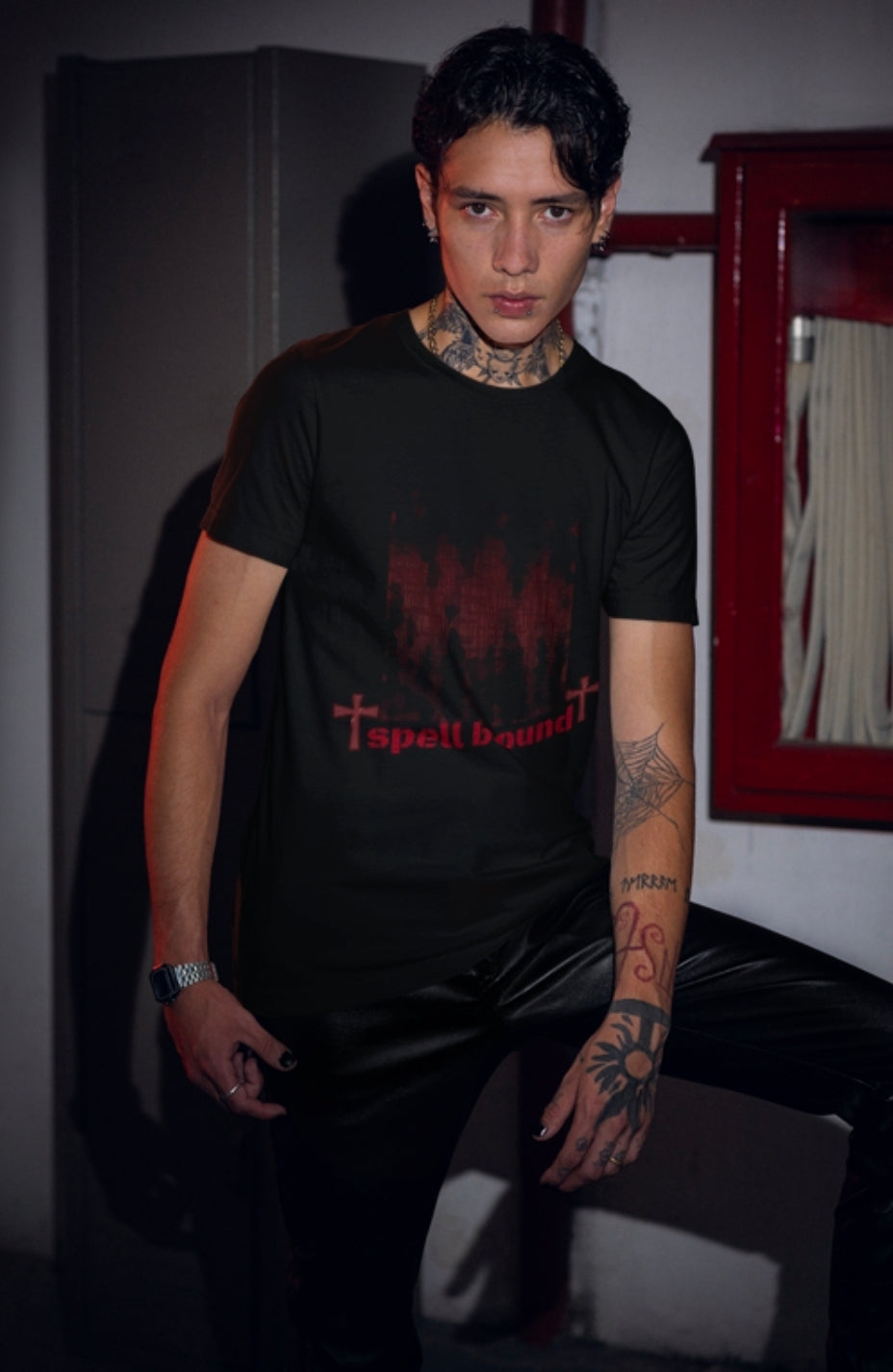 Spell Bound T-Shirt — Gothic Cross Graphic Tee