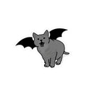 Bat Cat Vinyl Decal | Goth Alt Creature Sticker