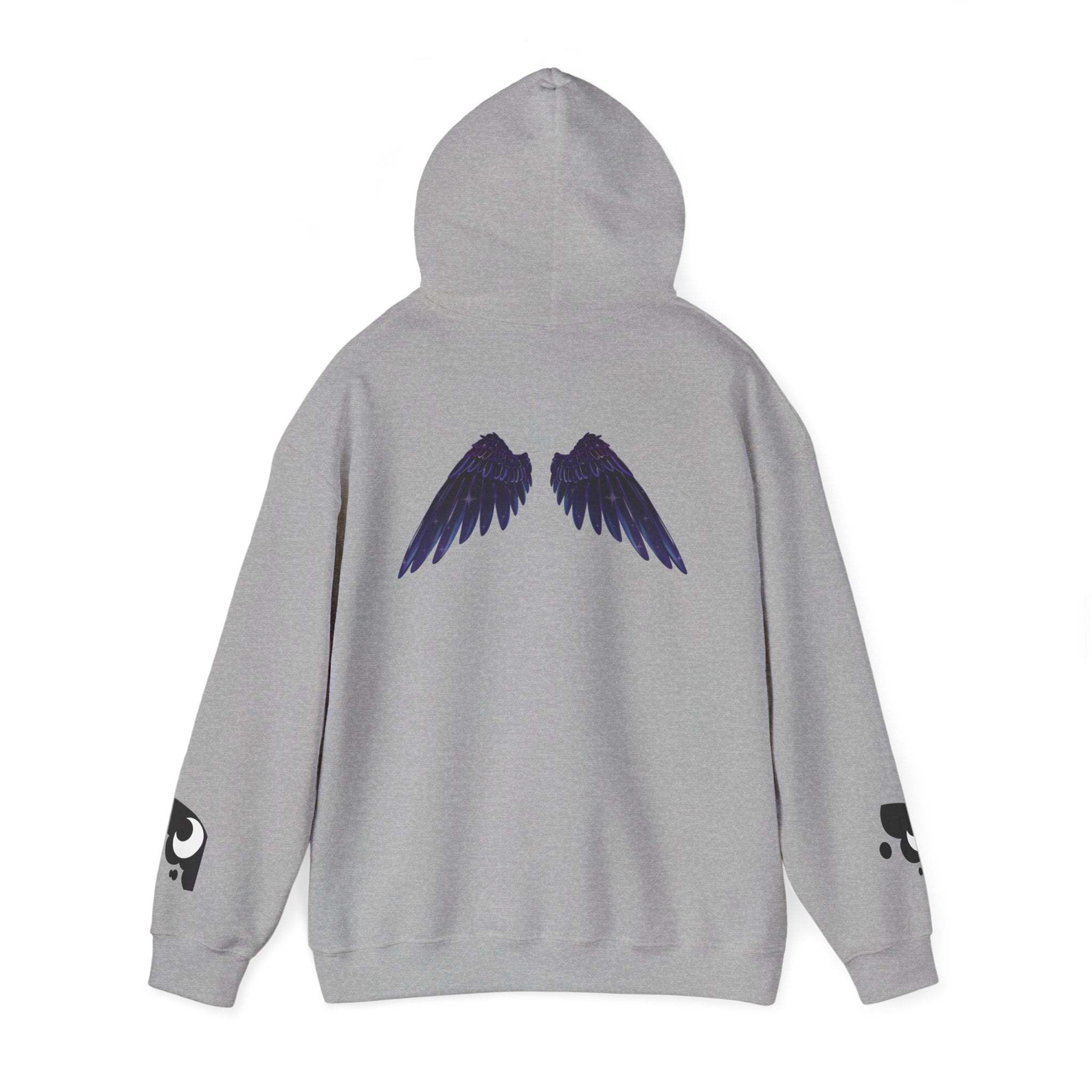 Lunar Alicorn Hoodie | Moody Moon Wings Alt Aesthetic Graphic Sweatshirt