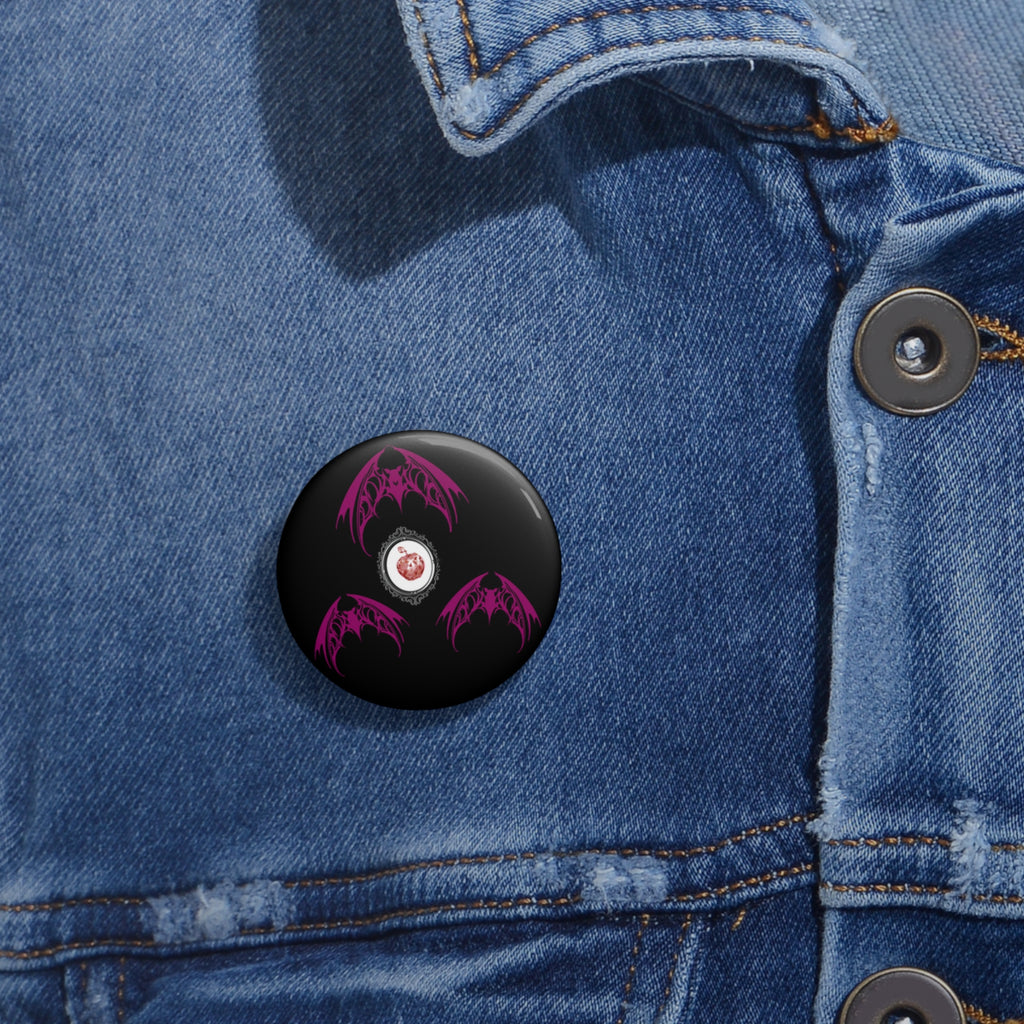 Fruit Bat Button Pin | Alt Emo Creature Bats! Fanart Accessory