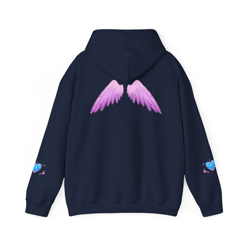 Crystal Heart Alicorn Hoodie | Alt Mythical Creature Graphic Sweatshirt Love