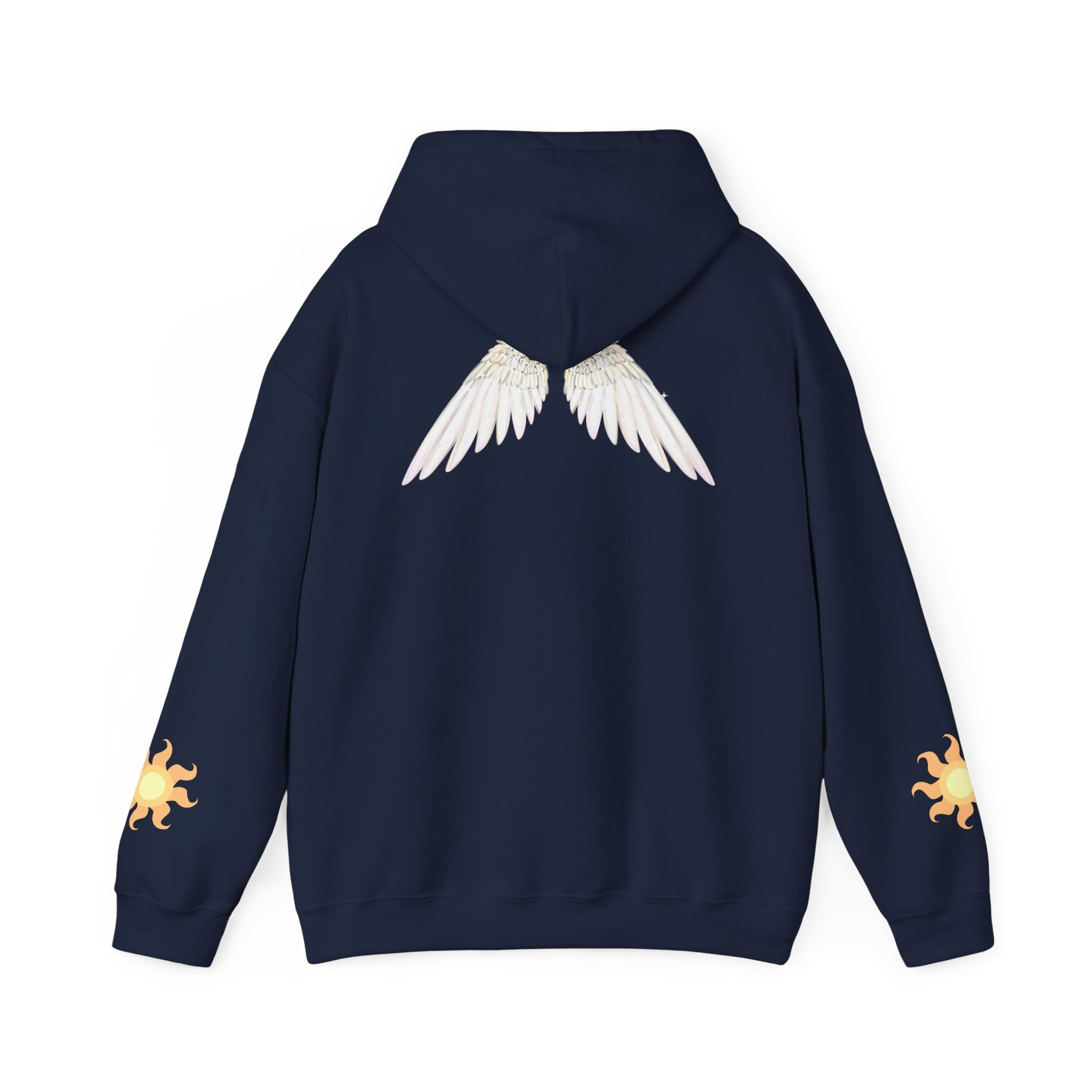Celestial Alicorn Hoodie | Alt Mythical Wings Moon Graphic Sweatshirt