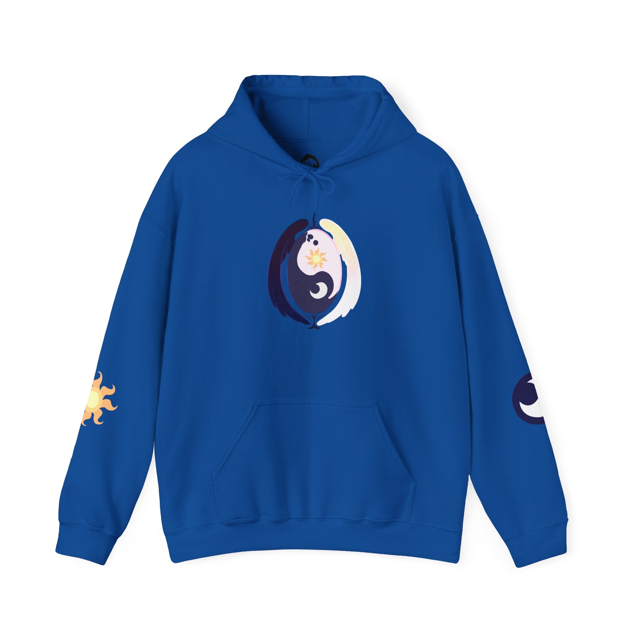Lunar Celestial Alicorn Hoodie | Royal Sisters Alt Gothic Moon Sun Unisex Sweatshirt
